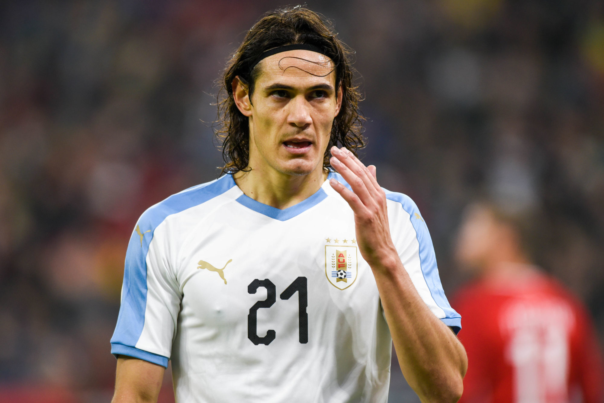 Edison Cavani of Uruguay during the International Friendly match between Hungary and Uruguay at Puskas Arena in Budapest, Hungary on November 15, 2019 (Photo by Andrew SURMA / SIPA USA). 

Photo by Icon Sport - Edinson CAVANI - Budapest (Hongrie)