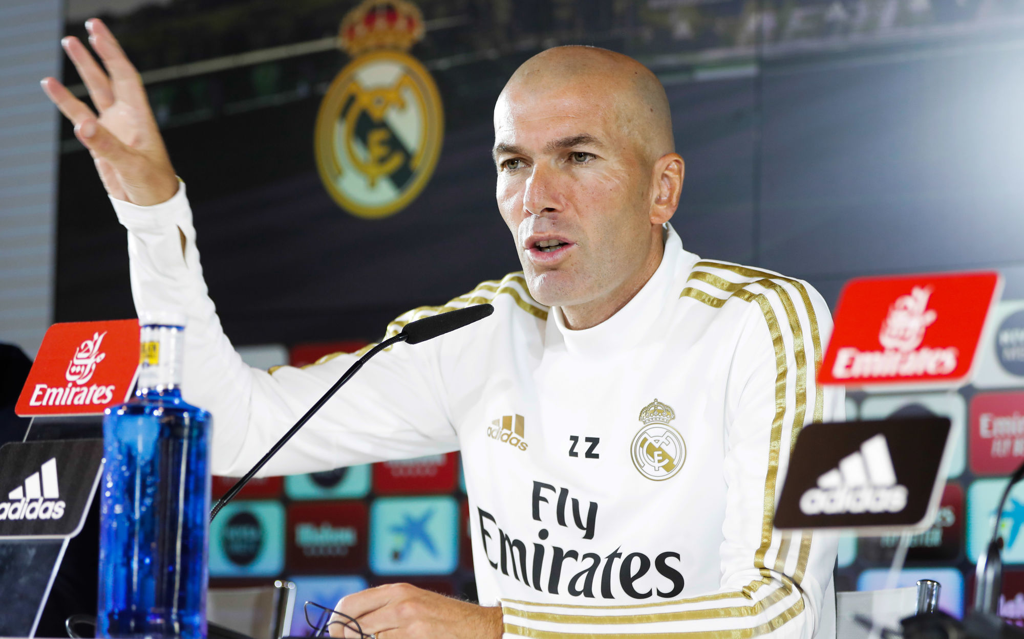 Rueda de prensa de Zinedine Zidane...Zidane at press conference. ..Photo by Icon Sport - Zinedine ZIDANE - Madrid (Espagne)