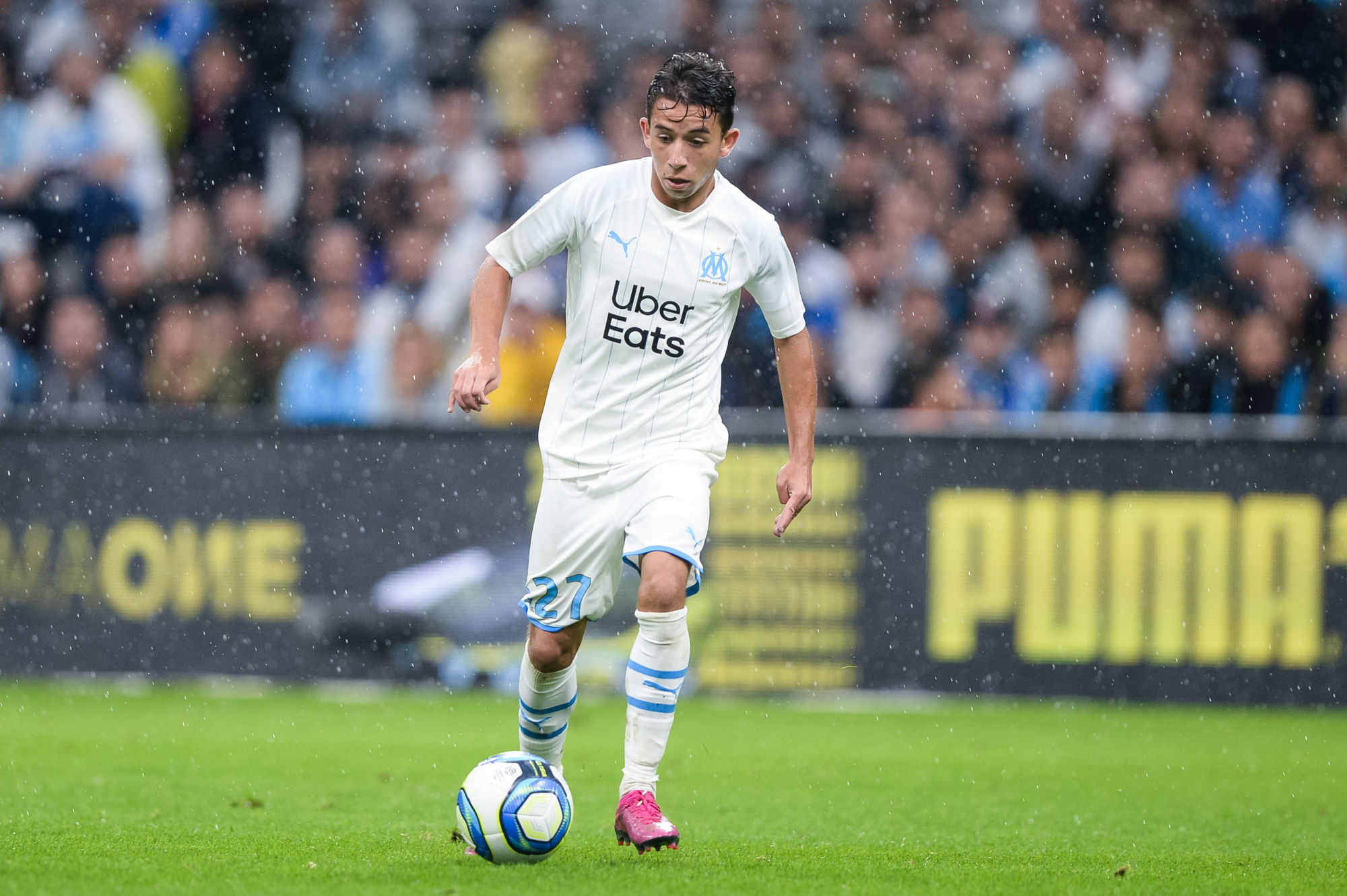 Maxime LOPEZ of Marseille during the French Ligue 1 football match between Marseille and Montpellier on September 21, 2019 in Marseille, France. (Photo by Baptiste Fernandez/Icon Sport) - Maxime LOPEZ - Orange Vélodrome - Marseille (France)