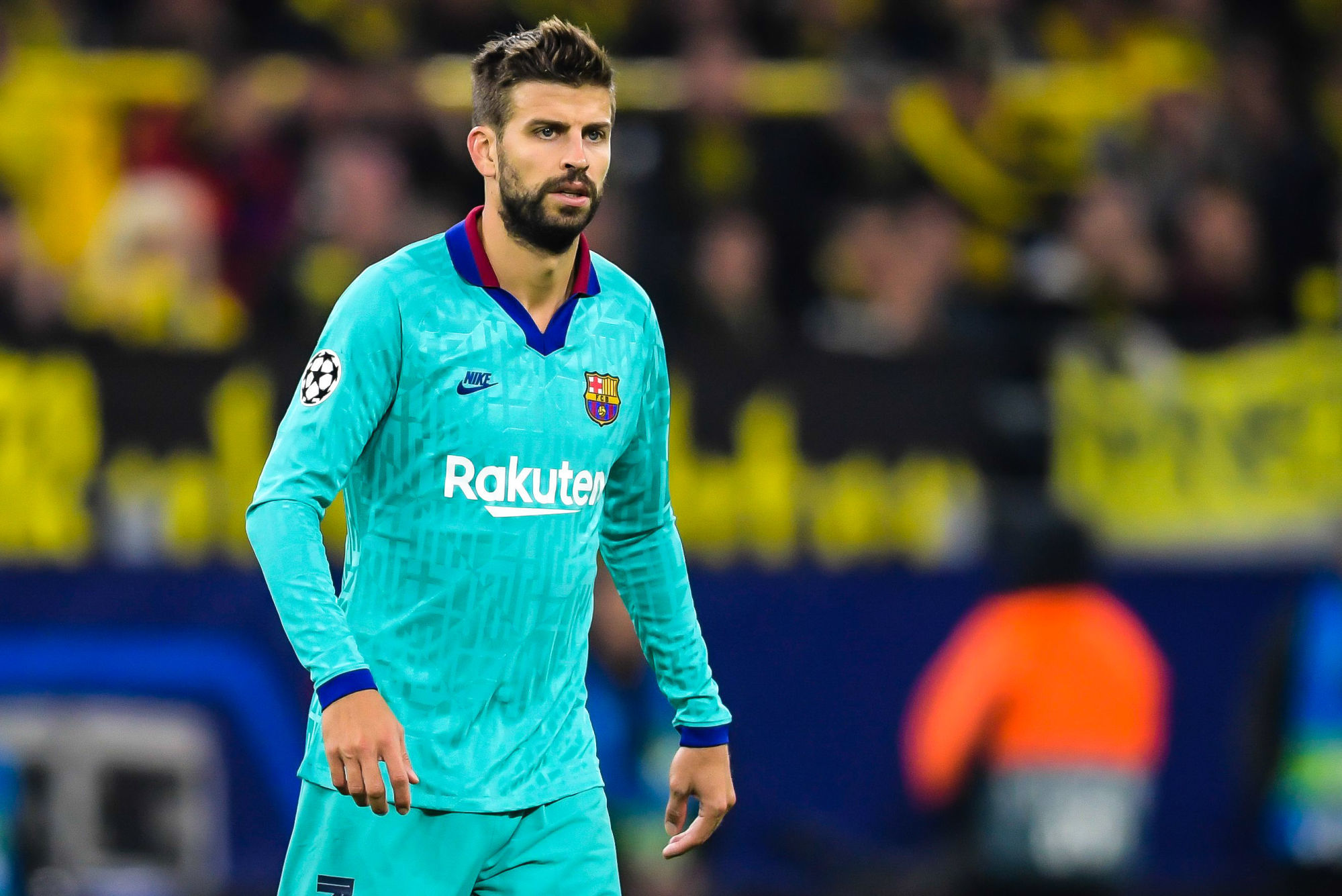 Gerard Pique of FC Barcelona during the UEFA Champions League group F match between Borussia Dortmund and FC Barcelona at at the BVB stadium on September 17, 2019 in Dortmund, Germany   Photo by Icon Sport - Gerard PIQUE - Signal Iduna Park - Dortmund (Allemagne)