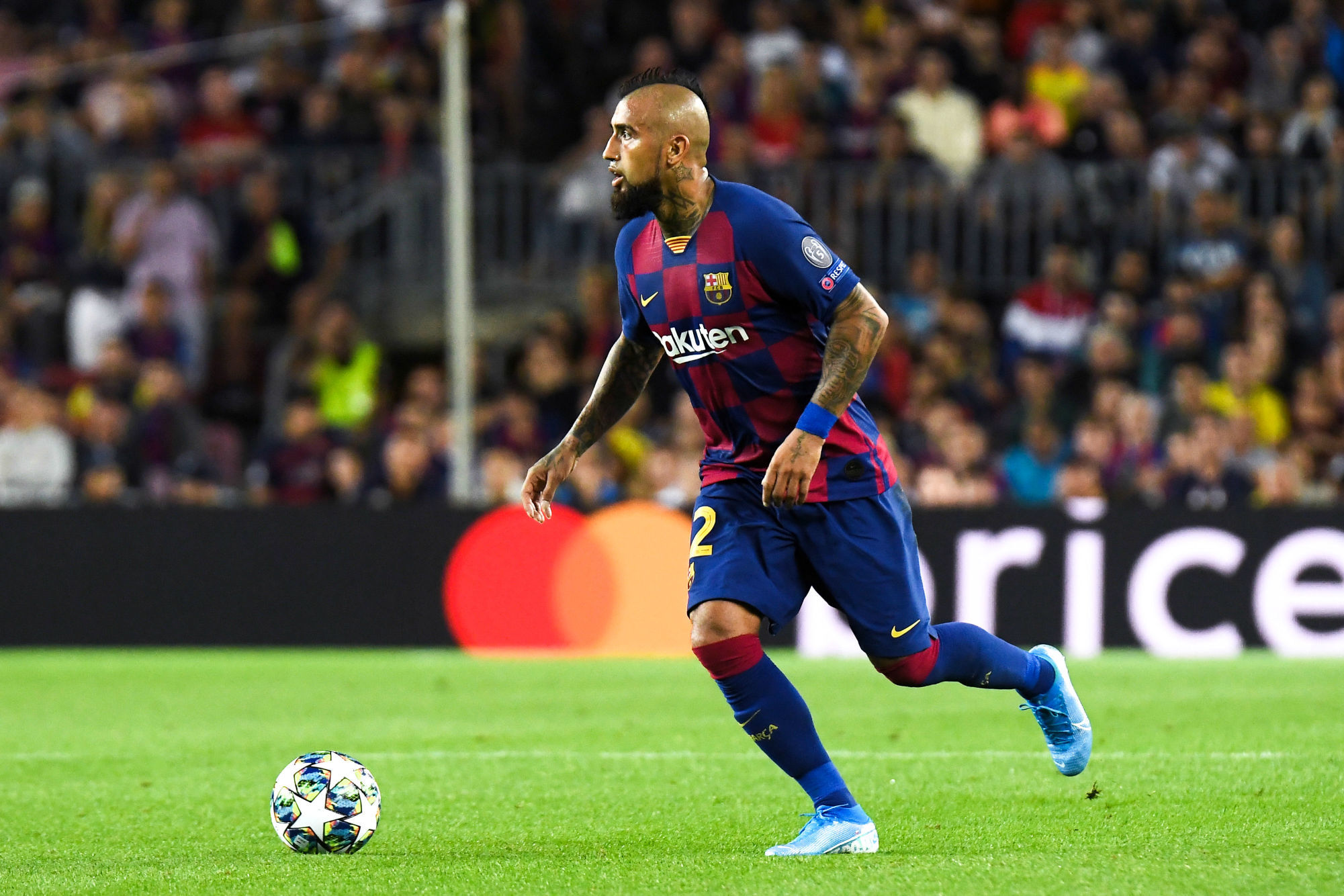 Arturo Vidal of FC Barcelona during the UEFA Champions League - Group F match between FC Barcelona and Inter Milan on October 2, 2019 in Barcelona, Spain. (Photo by Pressinphoto/Icon Sport) - Arturo VIDAL - Camp Nou - Barcelone (Espagne)