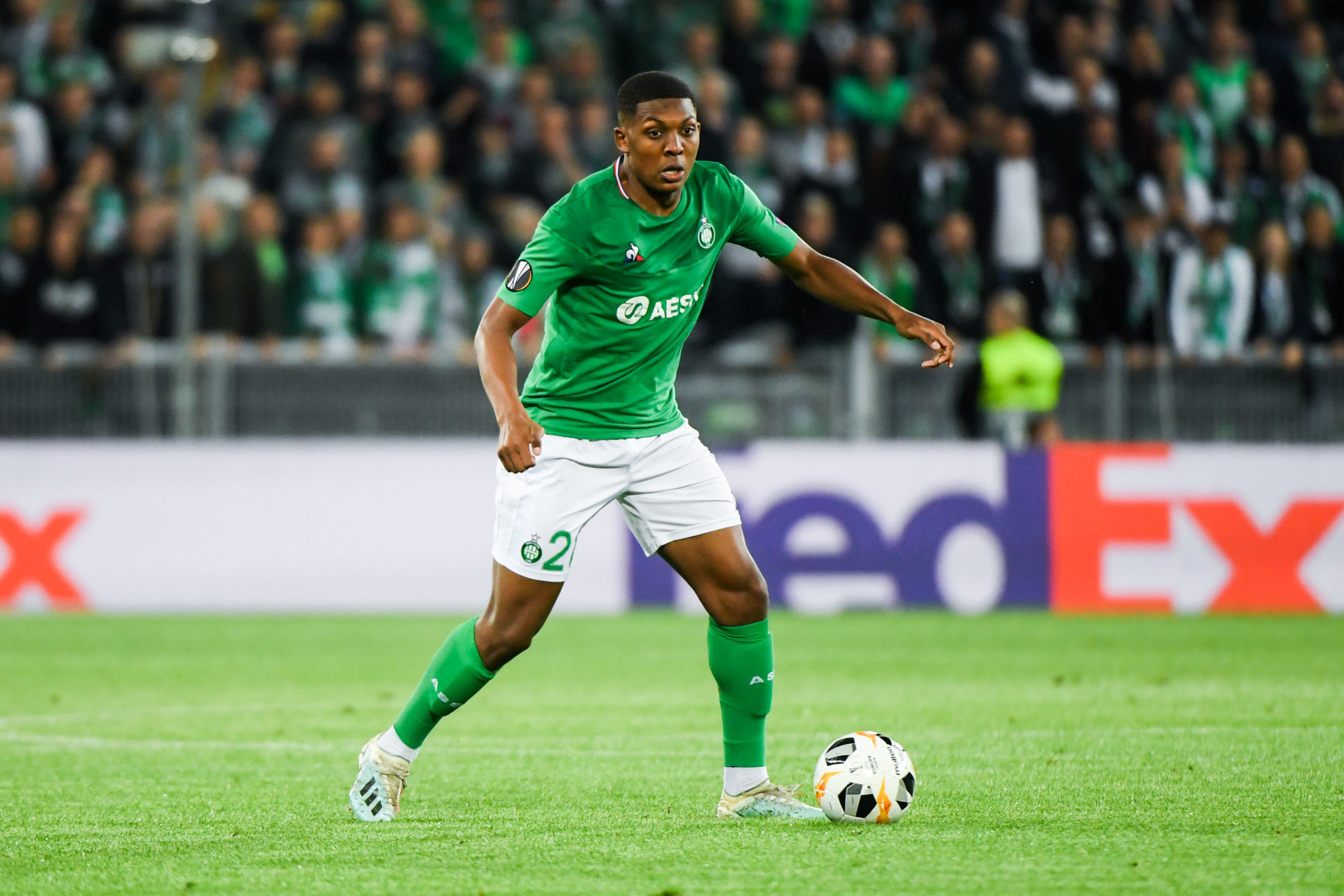 Zaydou YOUSSOUF of Saint Etienne during the UEFA Europa League, Group I match between Saint Etienne and Oleksandria on October 24, 2019 in Saint-Etienne, France. (Photo by Anthony Dibon/Icon Sport) - Zaydou YOUSSOUF - Stade Geoffroy-Guichard - Saint Etienne (France)