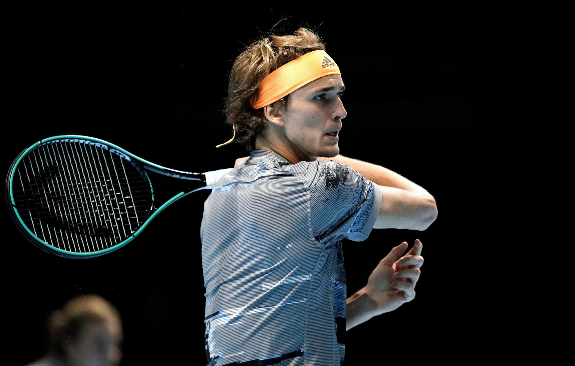 Alexander Zverev in action on day two of the Nitto ATP Finals at The O2 Arena, London. 
photo : Pa Images / Icon Sport - O2 Arena - Londres (Angleterre)