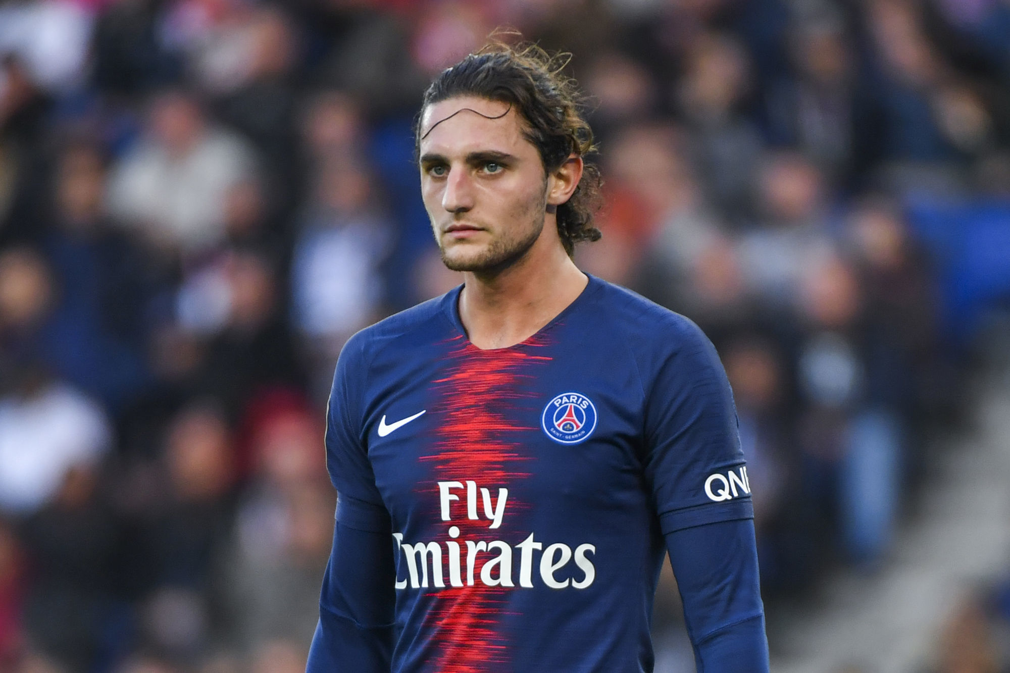 Adrien Rabiot of Psg during the Ligue 1 match between Paris Saint Germain and Amiens SC at Parc des Princes on October 20, 2018 in Paris, France. (Photo by Aude Alcover/Icon Sport)