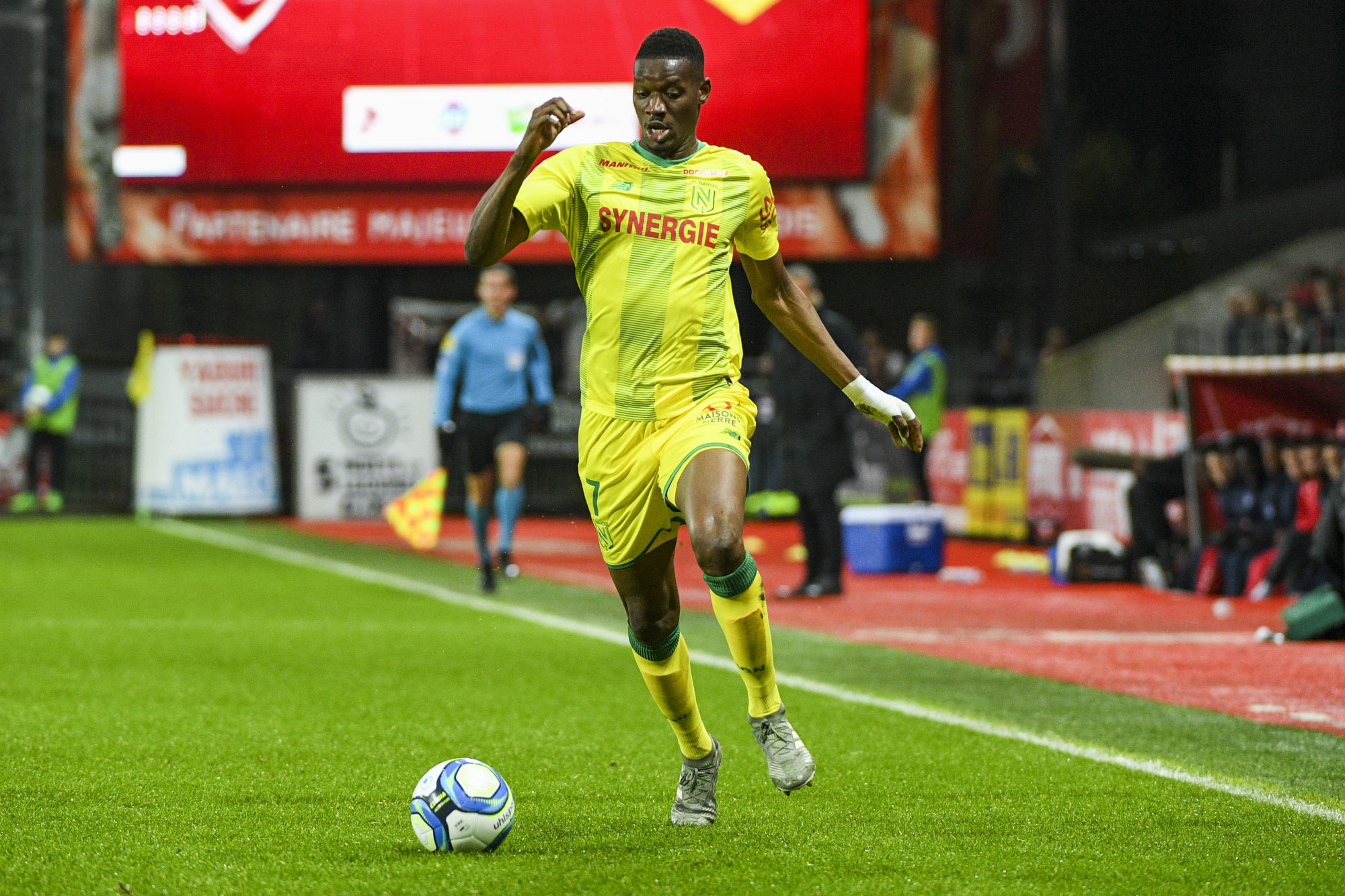 Kalifa COULIBALY of Nantes during the Ligue 1 match between Stade Brestois 29 and FC Nantes on November 23, 2019 in Brest, France. (Photo by Aude Alcover/Icon Sport) - Kalifa COULIBALY - Stade Francis-Le-Blé - Brest (France)