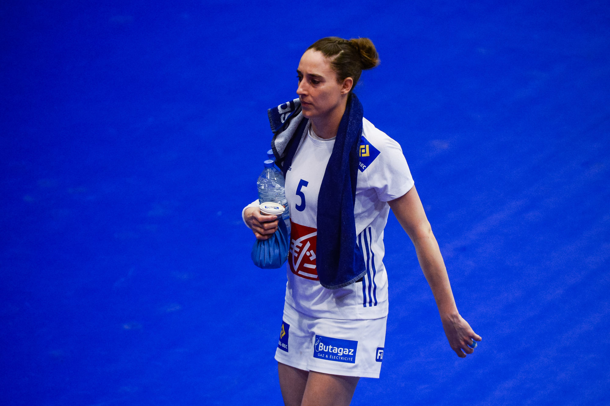 Camille Ayglon Saurina of France during the Golden League match between France and Romania on March 21, 2019 in Clermont-Ferrand, France. (Photo by Baptiste Fernandez/Icon Sport)