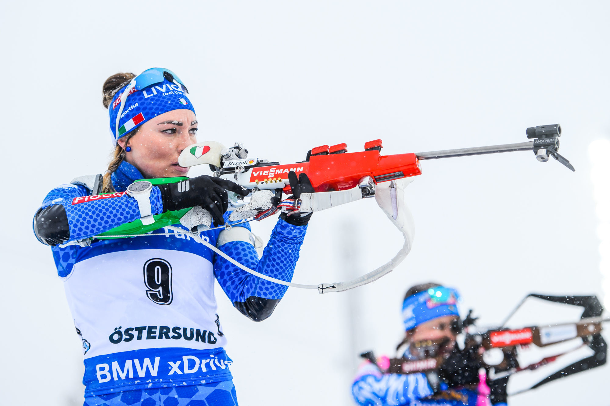 190317 Dorothea Wierer of Italy competes in the Women's 12.5 km Mass Start during the IBU World Championships Biathlon on March 17, 2019 in Ostersund. Photo: Petter Arvidson / Bildbyran / Icon Sport