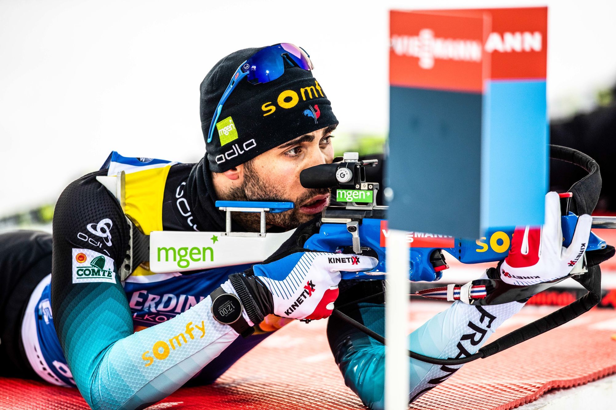 191201 Martin Fourcade of France competes in the Men's 10km Sprint during the IBU World Cup Biathlon on December 01, 2019 in Östersund.
Photo: Johan Axelsson / BILDBYRÅN / Cop 245 

Photo by Icon Sport - Ostersund (Suede)