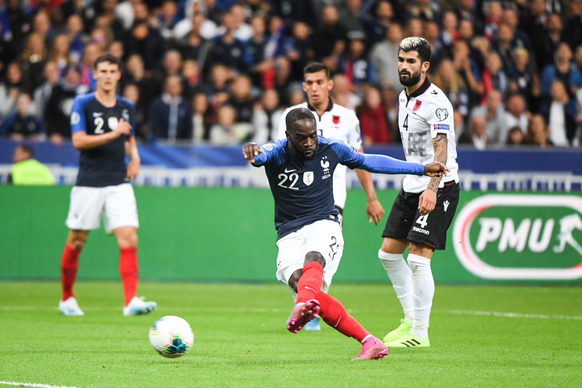 Jonathan Ikone of France scores a goal during the qualifying Euro 2020 match between France and Albania on September 7, 2019 in Paris, France. (Photo by Anthony Dibon/Icon Sport) - Jonathan IKONE