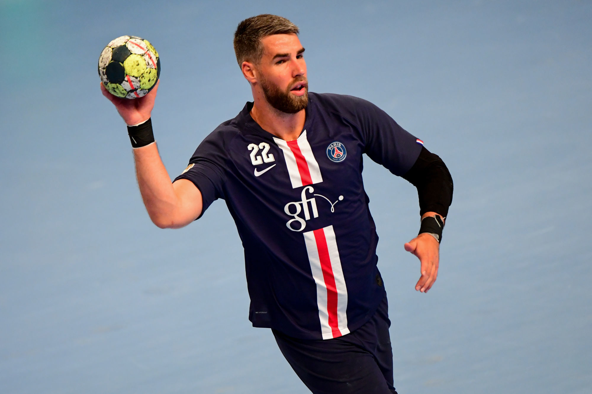Luka KARABATIC of PSG during the Lidl Starligue match between Paris Saint Germain and Nantes at Stade Pierre de Coubertin on September 11, 2019 in Paris, France. (Photo by Anthony Dibon/Icon Sport) - Luka KARABATIC - Pierre de Coubertin - Paris (France)
