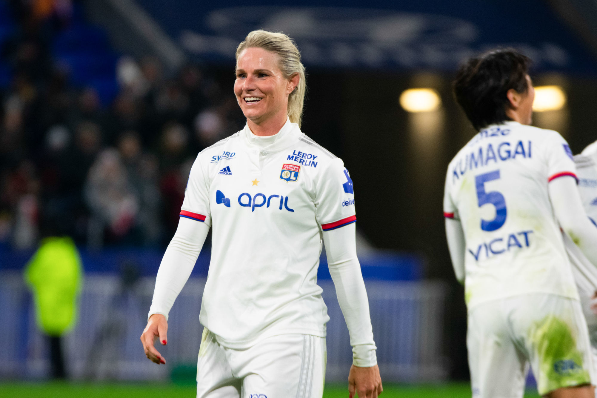 Amandine Henry of Olympique Lyonnais during the Division 1 match between Olympique Lyonnais and Paris Saint-Germain on November 16, 2019 in Lyon, France. (Photo by A2M Sport Consulting/Icon Sport) - Amandine HENRY - Stade Municipal de Gerland - Lyon (France)