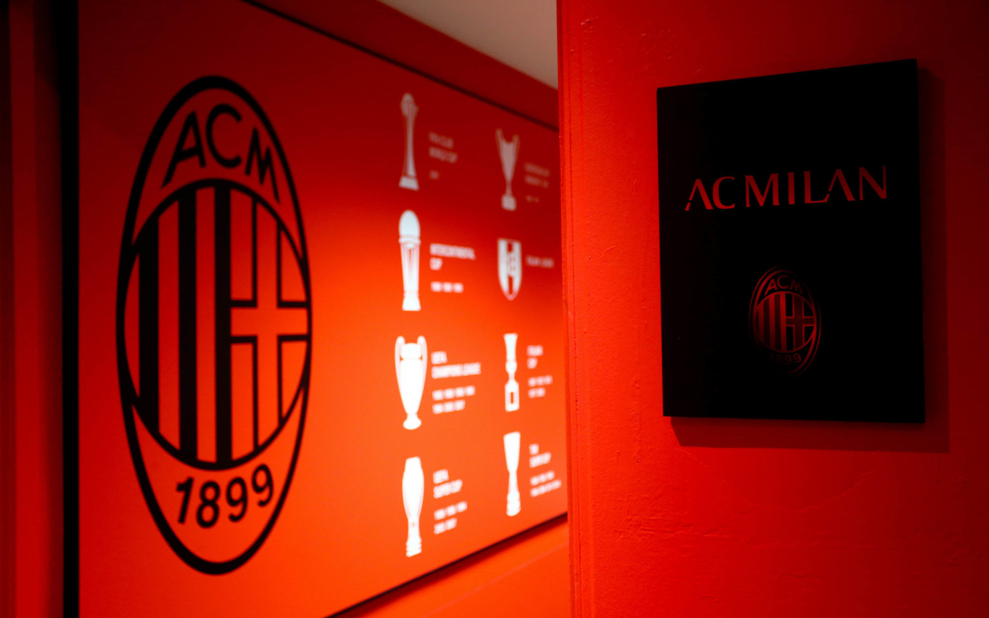 Milan locker room  during the Serie A match between Milan AC and AS Roma on August 31, 2018 in Milan Photo : LaPresse / Icon Sport