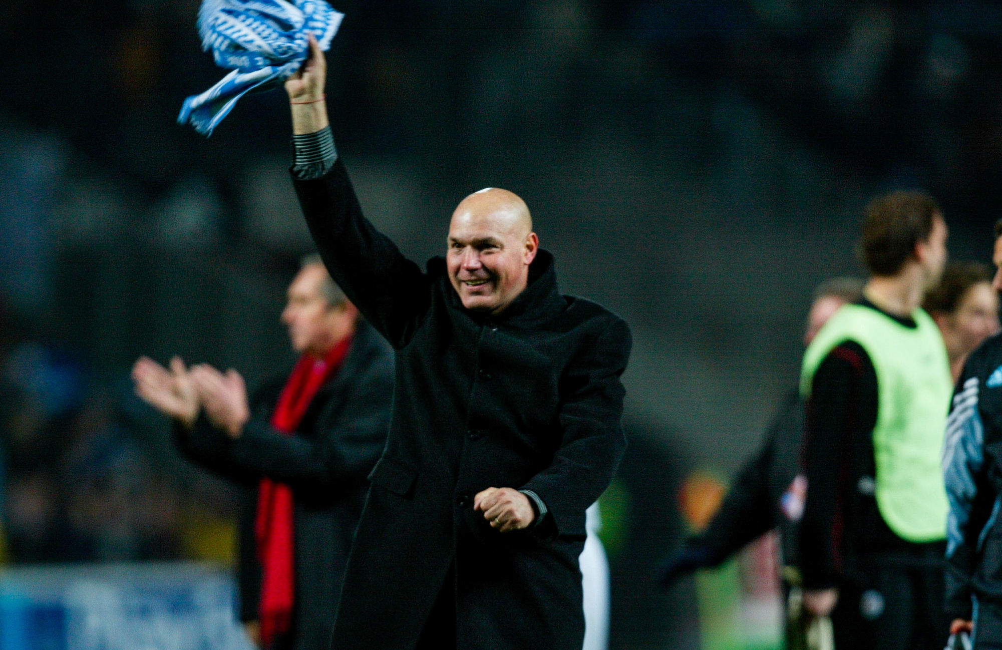 Head coach Jose Anigo of Marseille during the UEFA Cup match between Marseille and Liverpool at Velodrome Stadium, Marseille, France on March 3rd 2004 ( Photo by Alain Gadoffre / Onze / Icon Sport )