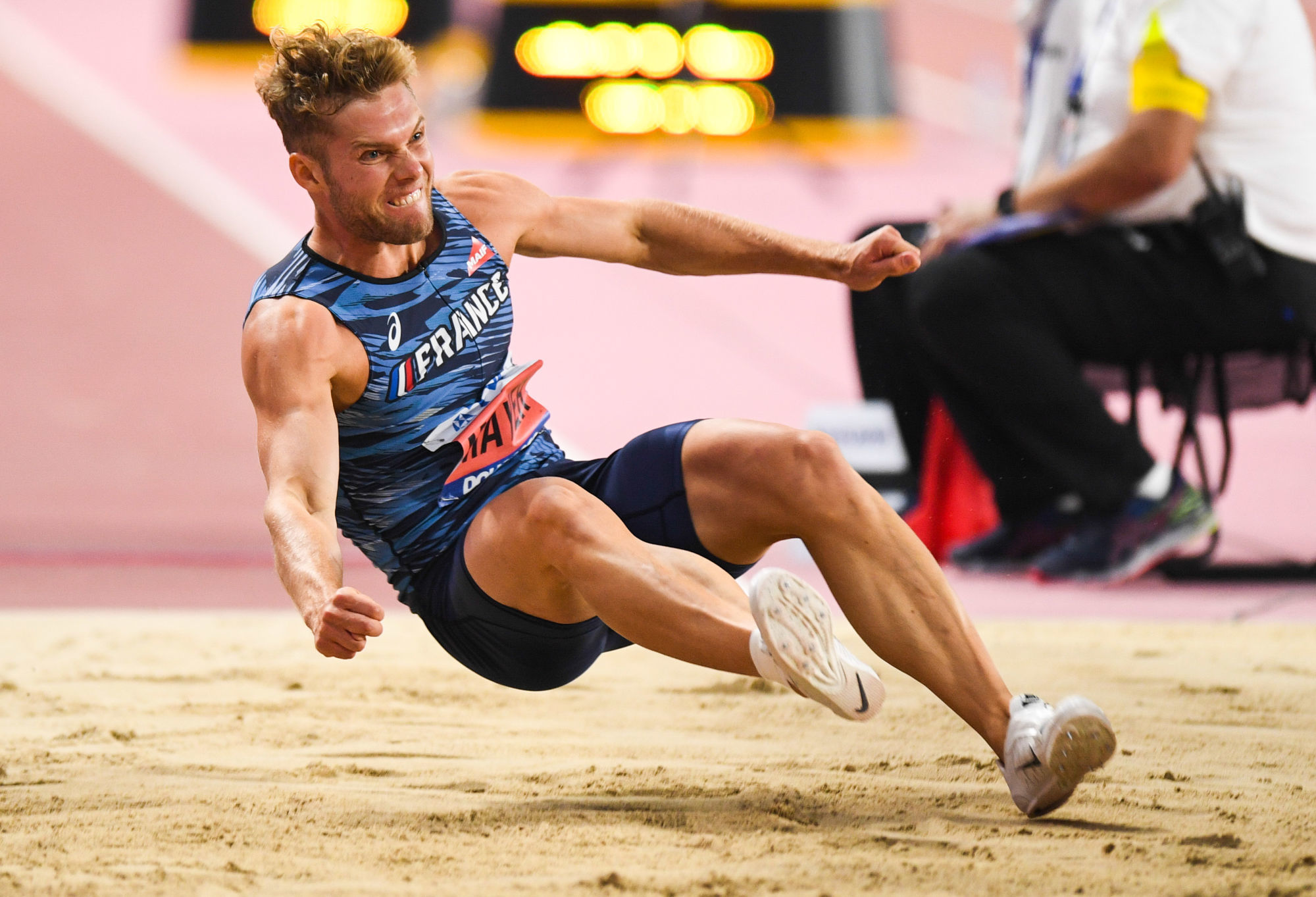 6029275 02.10.2019 France's Kevin Mayer competes during the men's long jump decathlon competition at the World Athletics Championships, in Doha, Qatar. Grigory Sysoev / Sputnik ..Photo by Icon Sport - Kevin MAYER - Khalifa International Stadium - Doha (Qatar)