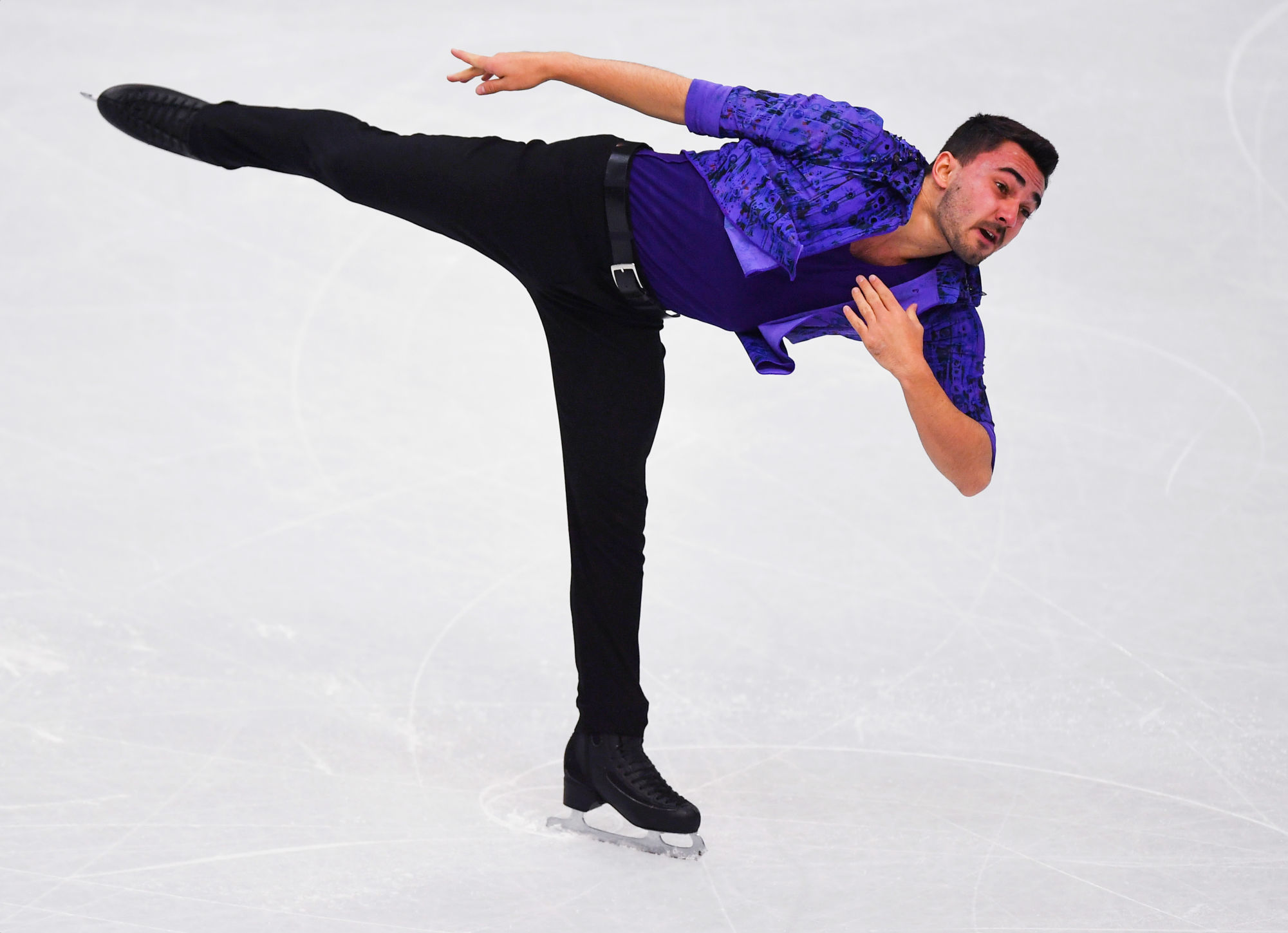 6096358 05.12.2019 France's Kevin Aymoz performs during the men's short programme at the Grand Prix of Figure Skating Final, in Turin, Italy. Vladimir Pesnya / Sputnik 

Photo by Icon Sport - Kevin AYMOZ