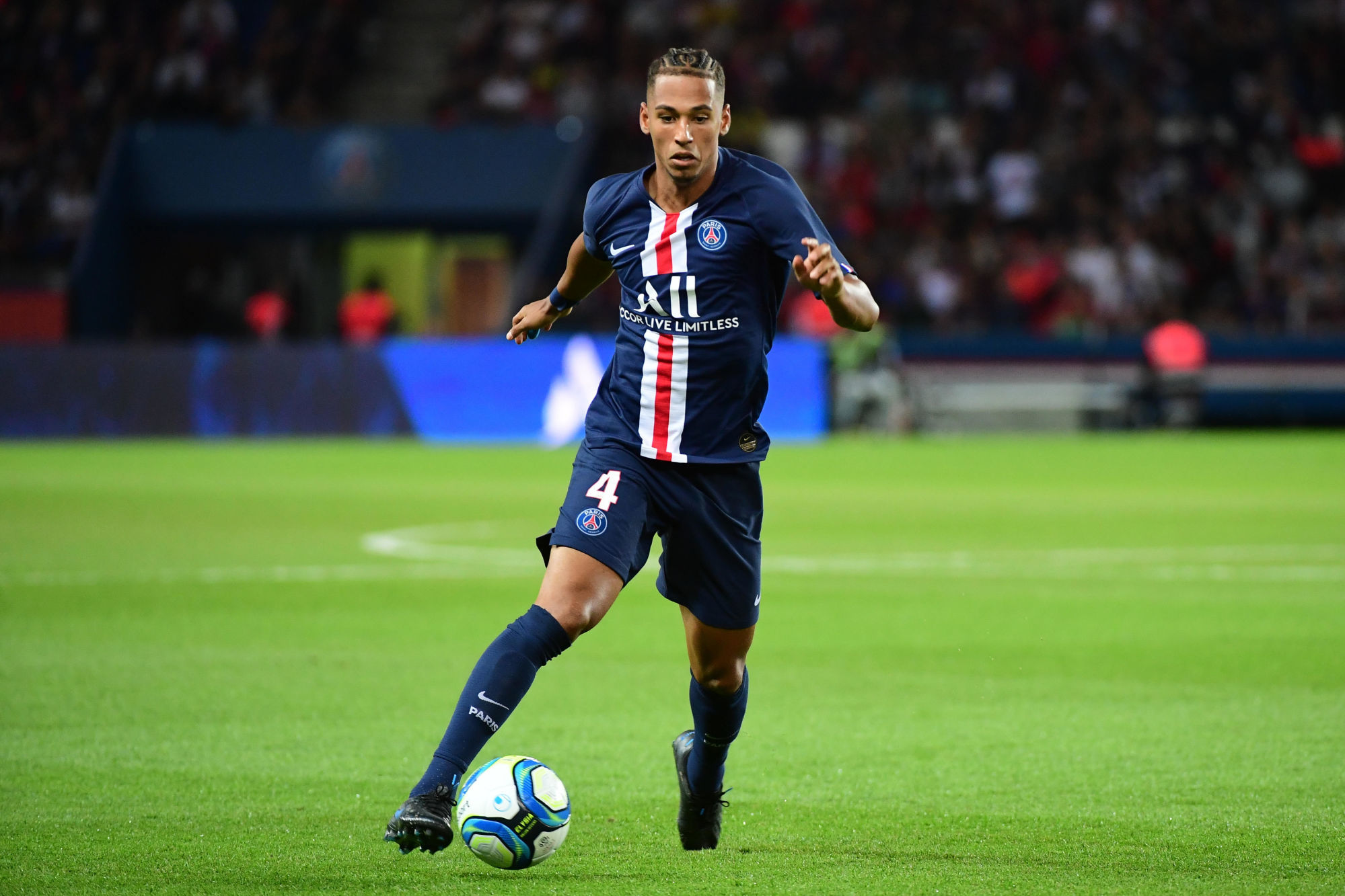 Thilo Kehrer of PSG during the Ligue 1 match between Paris Saint Germain and Nimes at Parc des Princes on August 11, 2019 in Paris, France. (Photo by Dave Winter/Icon Sport)