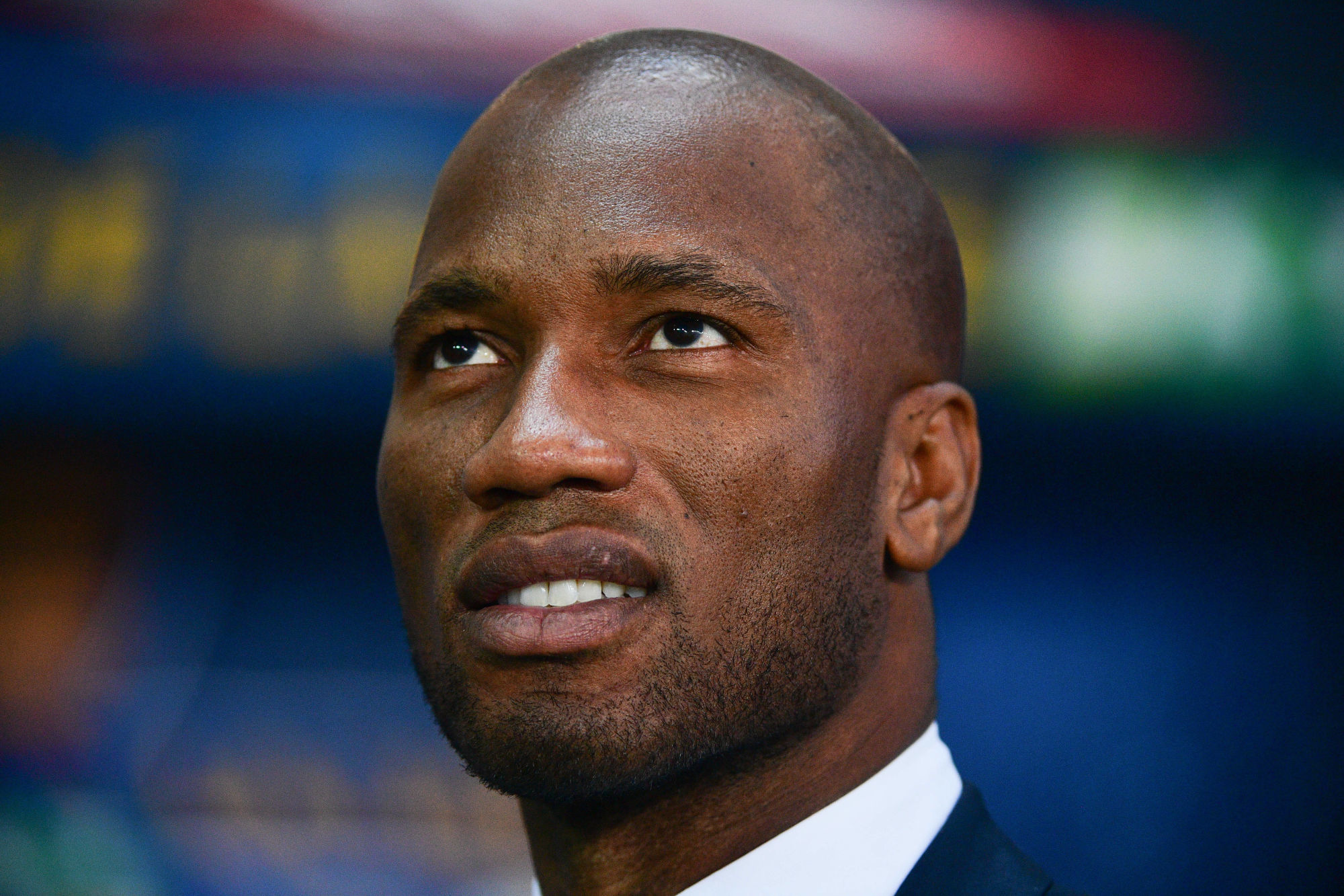Former Guingamp player Didier Drogba during the French League Cup Final between Guingamp and Strasbourg at Stade Pierre Mauroy on March 30, 2019 in Lille, France. (Photo by Dave Winter/Icon Sport)