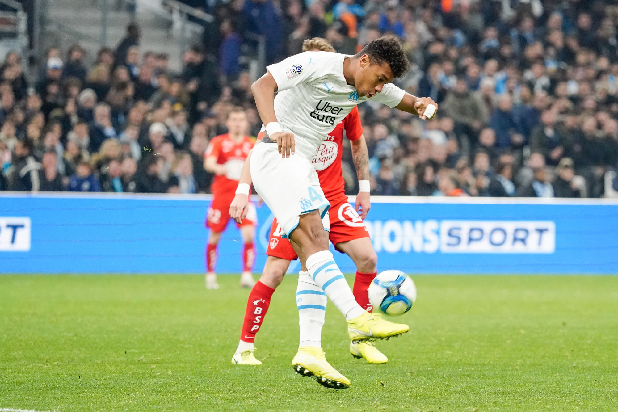 Boubacar KAMARA of Marseille during the Ligue 1 match between Marseille and Brest at Stade Velodrome on November 29, 2019 in Marseille, France. (Photo by Dave Winter/Icon Sport) - Boubacar KAMARA - Orange Vélodrome - Marseille (France)