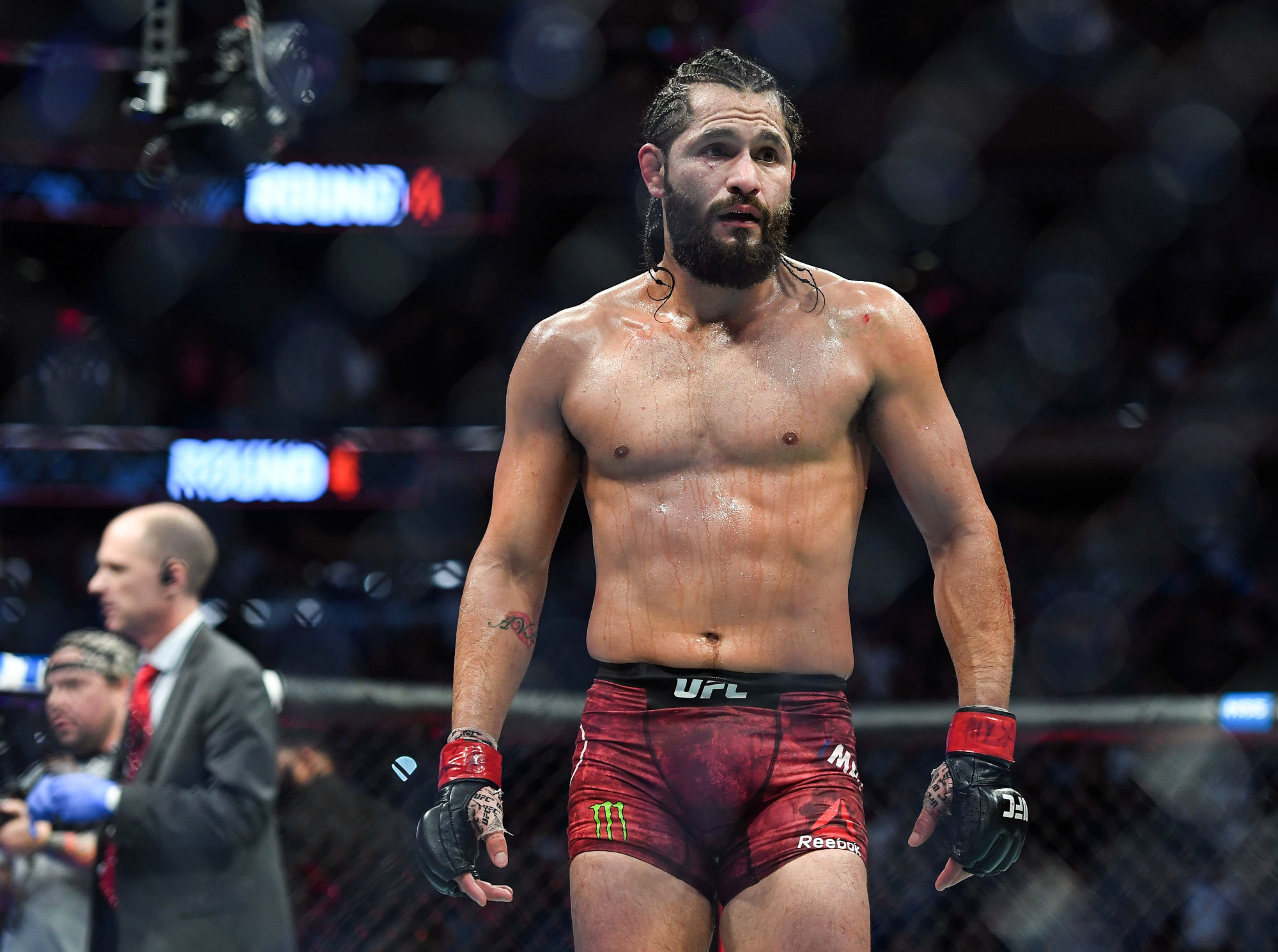 Nov 2, 2019; New York, NY, USA;  Jorge Masvidal (red gloves) defeats Nate Diaz (blue gloves) during UFC 244 at Madison Square Garden. Mandatory Credit: Sarah Stier-USA TODAY Sports/Sipa USA 

Photo by Icon Sport - Jorge MASVIDAL - Madison Square Garden - New York (Etats Unis)