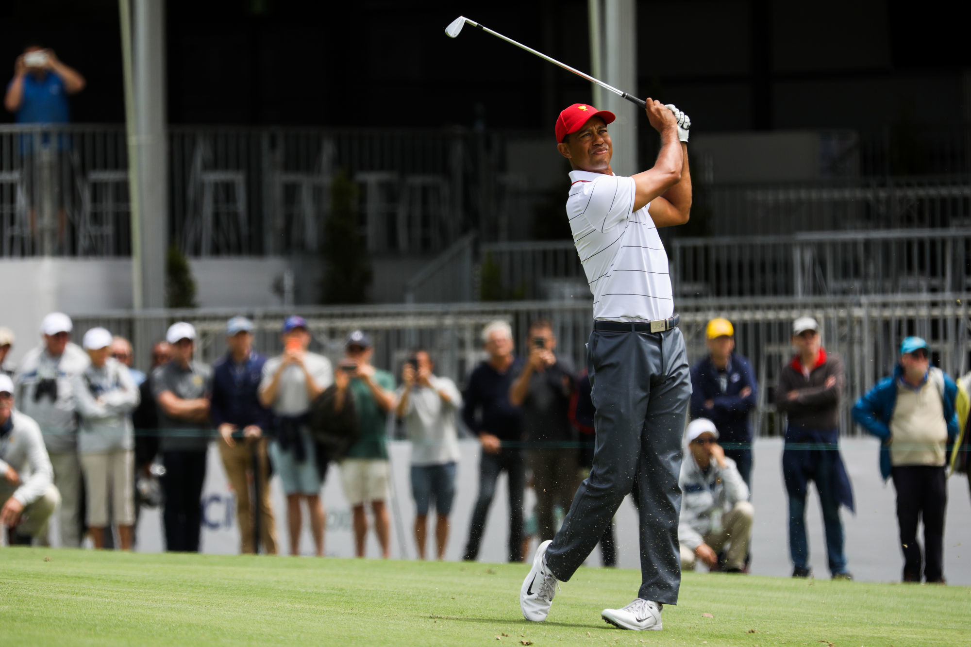 (191210) -- MELBOURNE, Dec. 10, 2019 (Xinhua) -- Tiger Woods attends the training session ahead of the 2019 Presidents Cup at Royal Melbourne Golf Club in Melbourne, Australia, Dec. 10, 2019. (Xinhua/Bai Xuefei) (Photo by Xinhua/Sipa USA) 
Photo by Icon Sport - Tiger WOODS