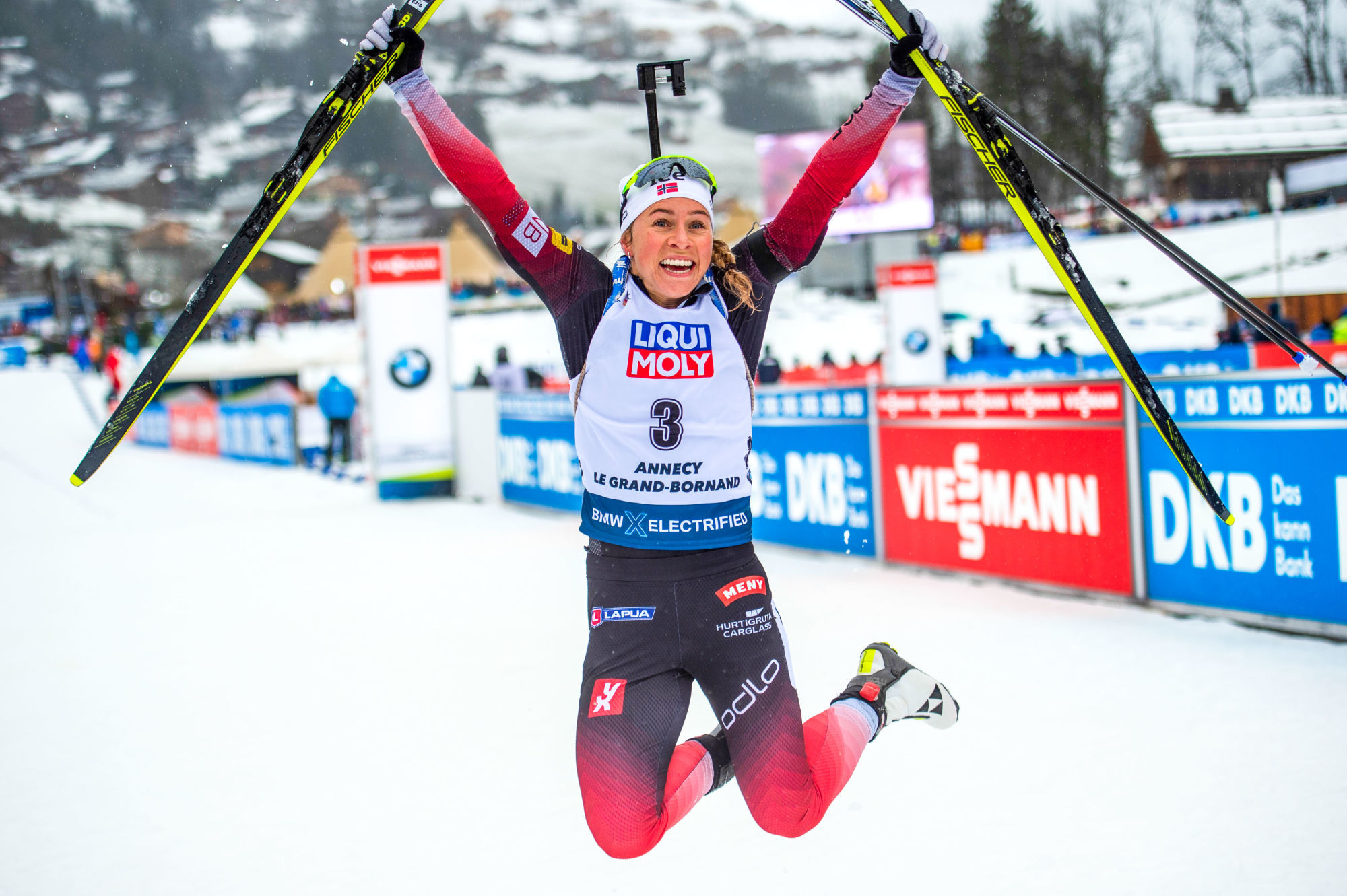 22.12.2019, Annecy-Le Grand Bornand, France (FRA):
Tiril Eckhoff (NOR) -  IBU world cup biathlon, mass women, Annecy-Le Grand Bornand (FRA).  . 

Photo by Icon Sport - Annecy - Le Grand-Bornand (France)