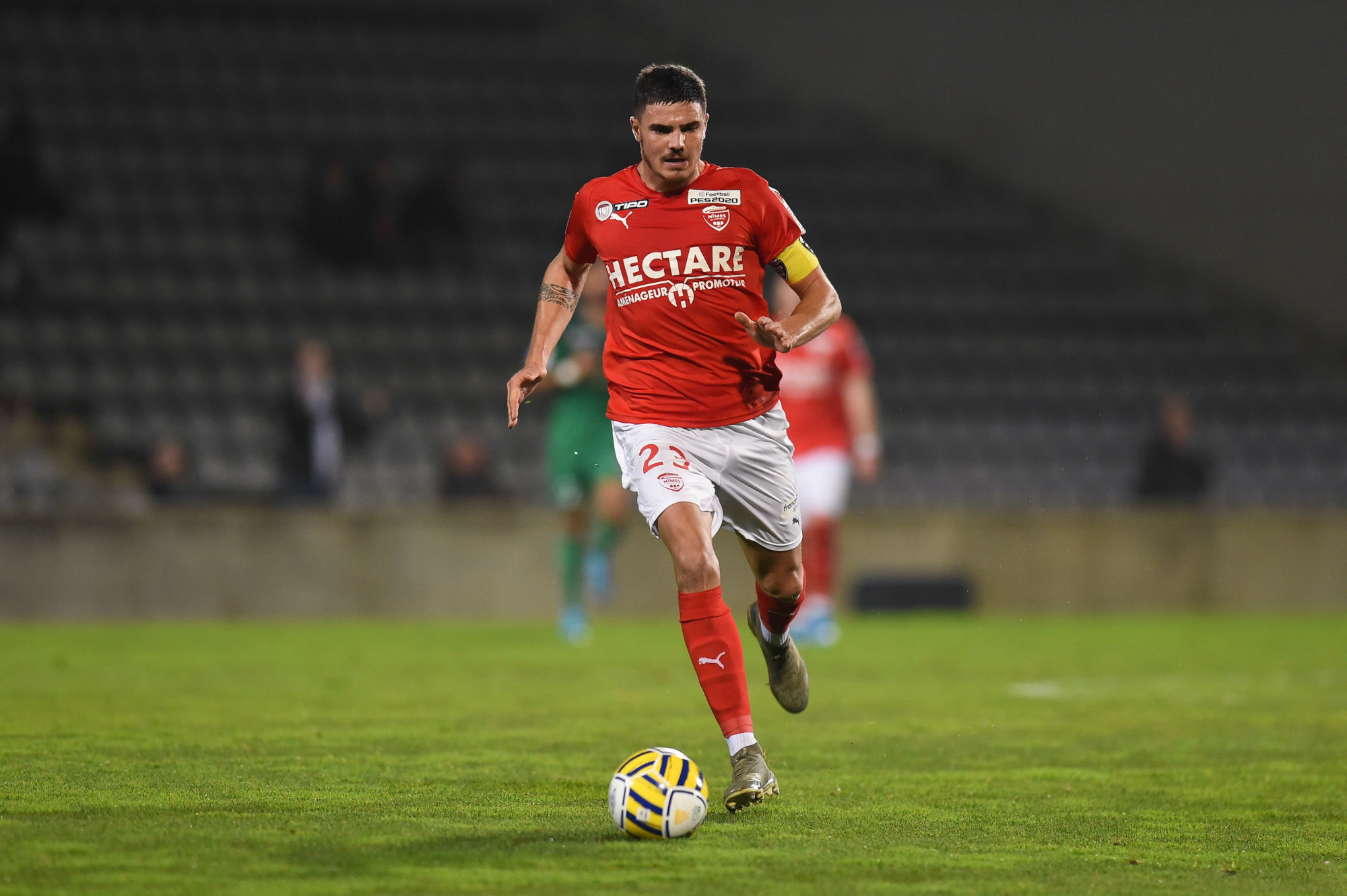 Anthony BRIANCON of Nimes  during the League Cup match between Nimes and Saint Etienne on December 18, 2019 in Nimes, France. (Photo by Alexandre Dimou/Icon Sport) - Anthony BRIANCON - Stade des Costières - Nimes (France)