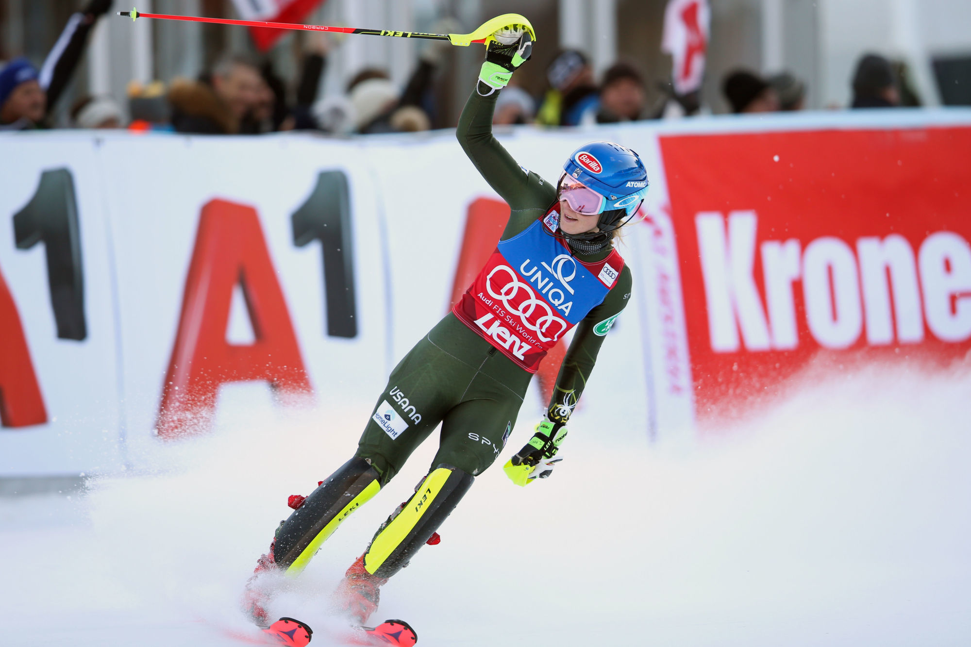 LIENZ,AUSTRIA,29.DEC.19 - ALPINE SKIING - FIS World Cup, slalom, ladies. Image shows Mikaela Shiffrin (USA). Photo: GEPA pictures/ Harald Steiner 
Photo by Icon Sport - Lienz (Autriche)