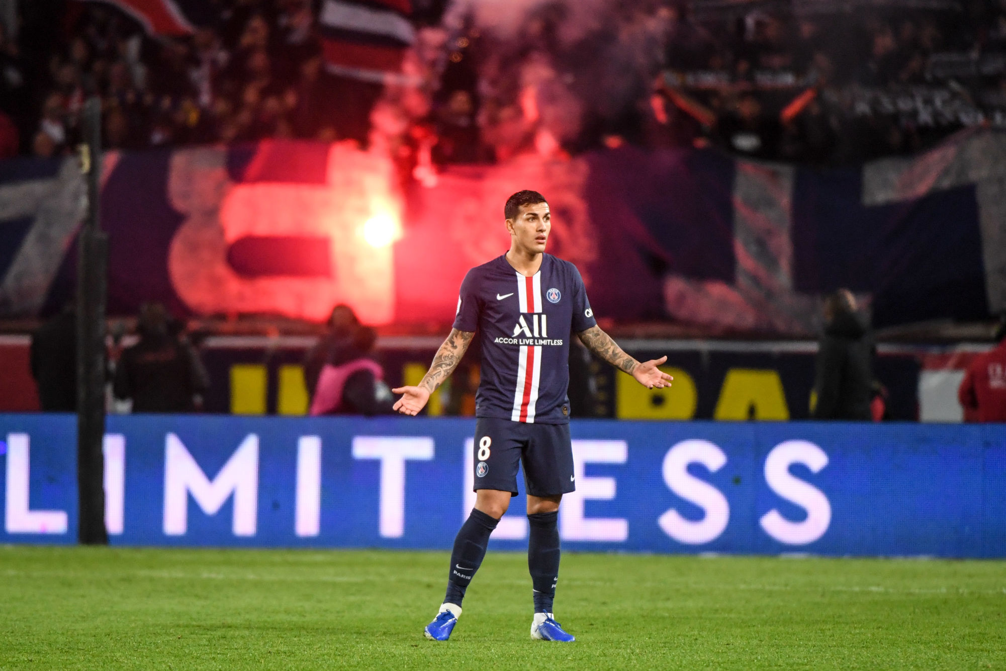 Leandro PAREDES of PSG during the Ligue 1 match between Paris and Marseille at Parc des Princes on October 27, 2019 in Paris, France. (Photo by Anthony Dibon/Icon Sport) - Leandro PAREDES - Parc des Princes - Paris (France)