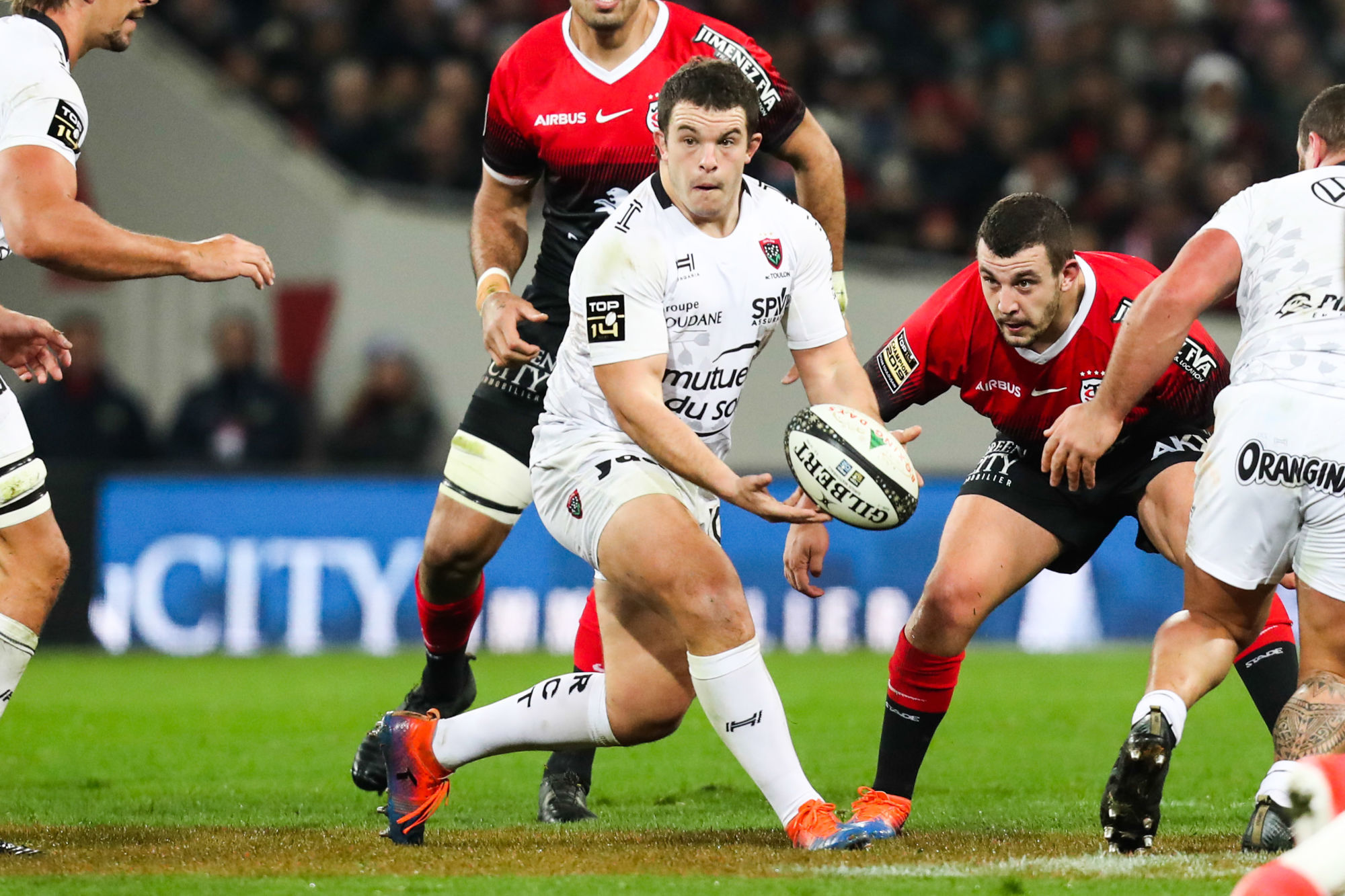 Anthony ETRILLARD of Toulon during the Top 14 match between Toulouse and Toulon at Stade Ernest Wallon on December 29, 2019 in Toulouse, France. (Photo by Manuel Blondeau/Icon Sport) - Anthony ETRILLARD - Stade Ernest-Wallon - Toulouse (France)
