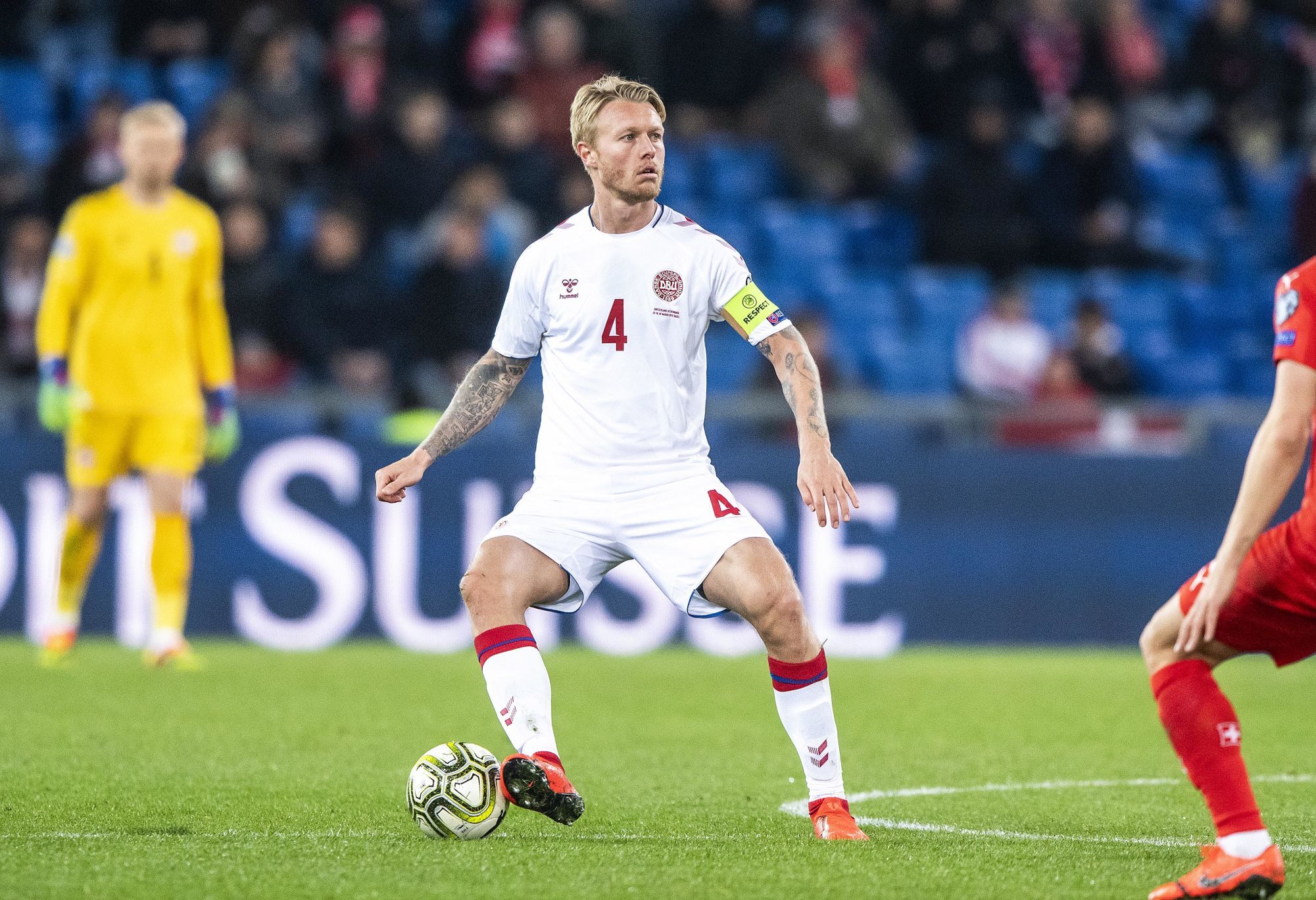 Simon Kjaer, Danmark during the UEFA Euro qualifier football match between Switzerland and Denmark on March 26th, 2019. Photo : Fodboldbilleder / Icon Sport