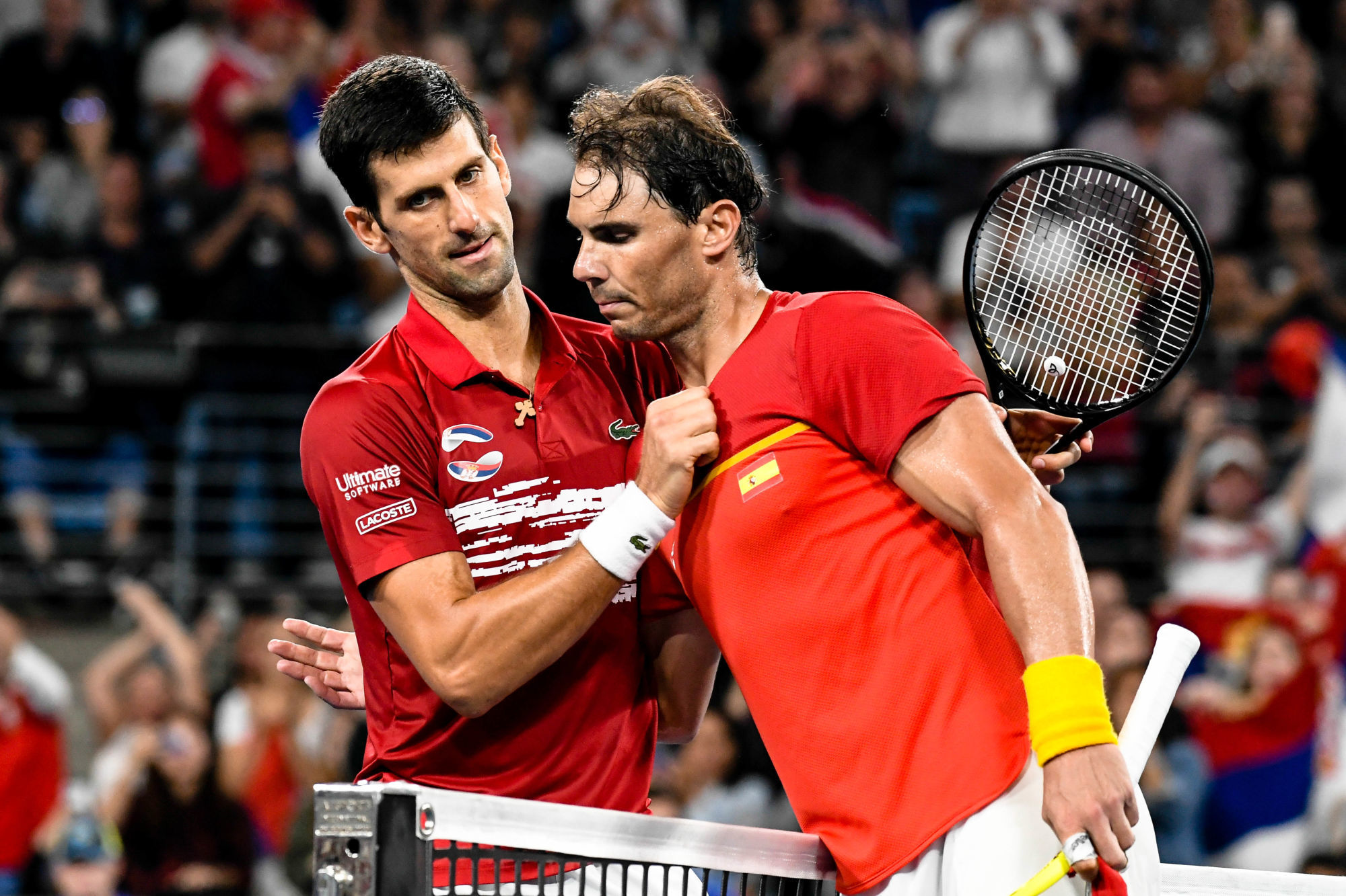 Rafael Nadal et Novak Djokovic.
Photo by Icon Sport