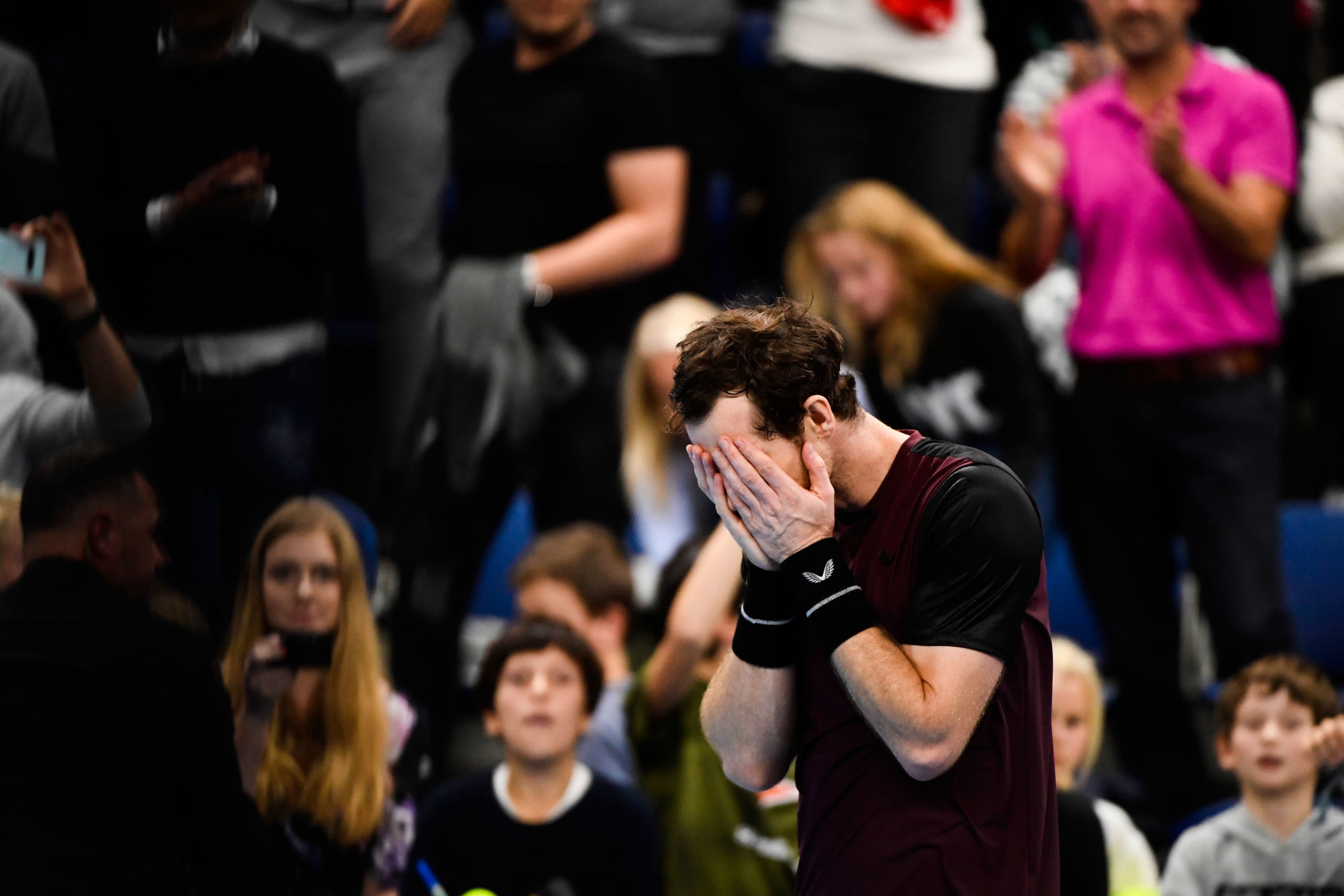 British Andy Murray celebrates after winning a tennis game  , in the final of the men's singles tournament at the European Open ATP Antwerp, Sunday 20 October 2019 in Antwerp. This year's edition of the tournament is taking place from 14 to 20 October. 
BELGA PHOTO JOHN THYS 

Photo by Icon Sport - Andy MURRAY