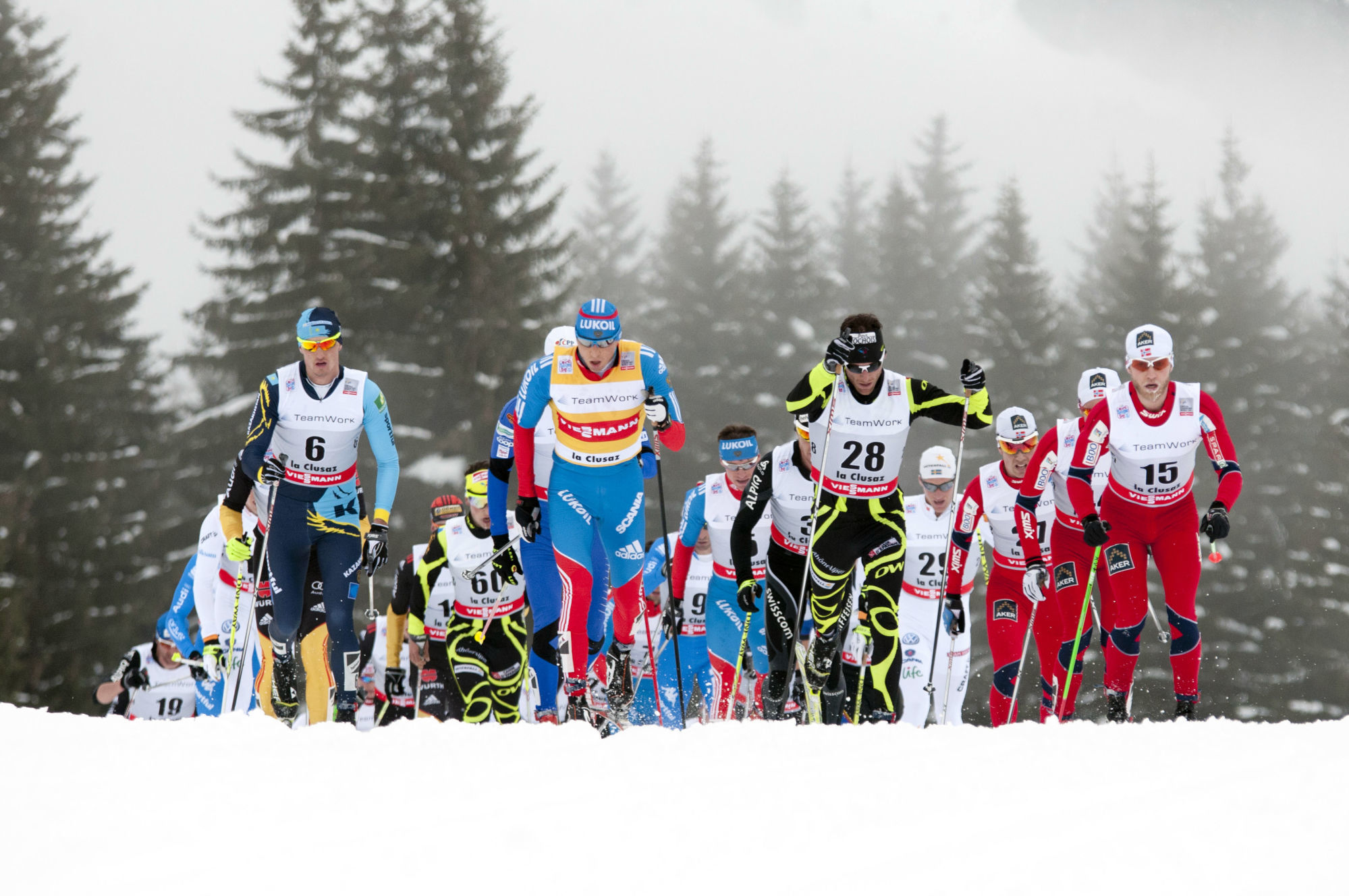 Alexey Poltaranin / Alexander Legkov / Jean Marc Gaillard - 19.01.2013 - Cross Country -La Clusaz