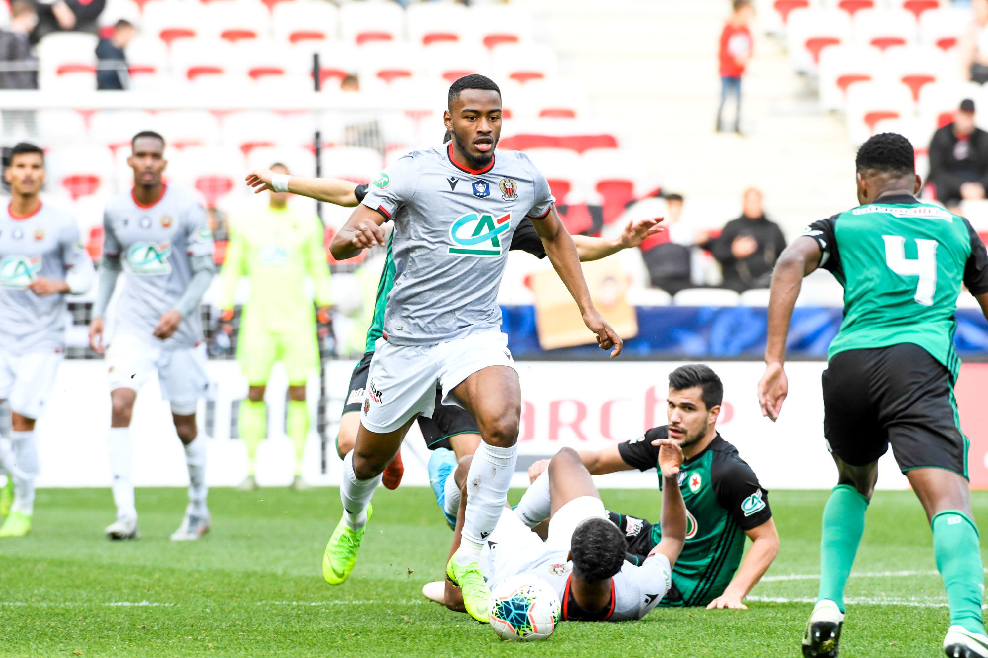 Myziane MAOLIDA of Nice during the French Cup match between OGC Nice and Red Star on January 18, 2020 in Nice, France. (Photo by Pascal Della Zuana/Icon Sport) - Allianz Riviera - Nice (France)