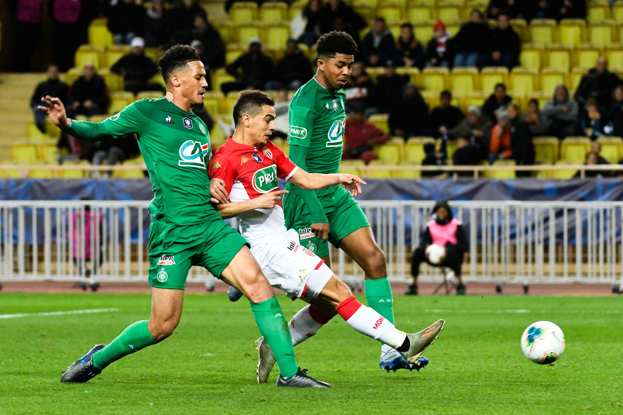 Wissam BEN YEDDER of Monaco during the French Cup soccer match between Monaco and Saint-Etienne at Stade Louis II on January 28, 2020 in Monaco, Monaco. (Photo by Pascal Della Zuana/Icon Sport) - Stade Louis-II - Monaco (France)