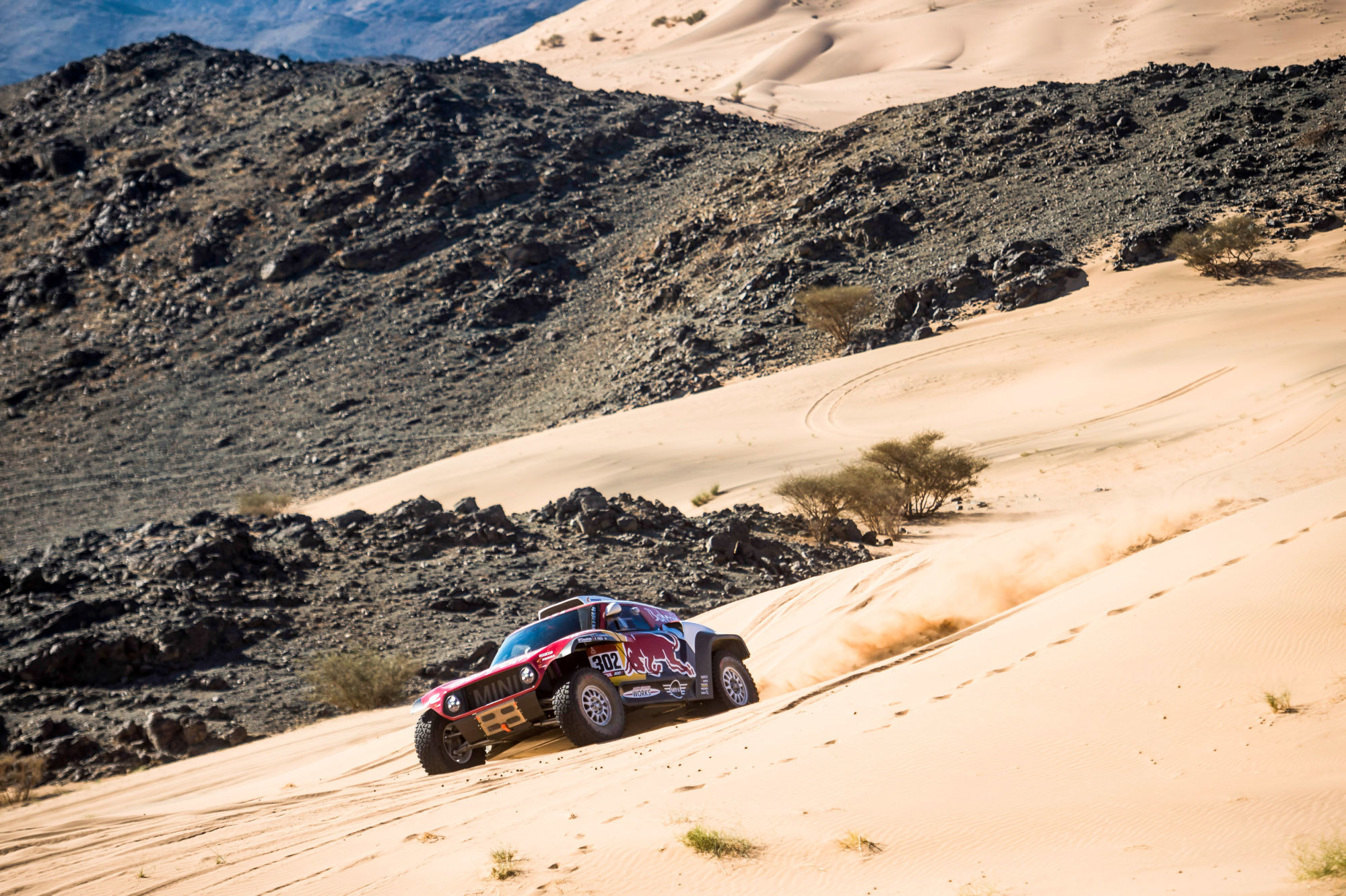 AL WAJH,SAUDI ARABIA,05.JAN.20 - MOTORSPORTS, RALLY - Rally Dakar 2020, stage 1, Jeddah - Al Wajh. Image shows Stephane Peterhansel (FRA) and Paulo Fiuza (POR/ Mini). Photo: GEPA pictures/ Red Bull Content Pool/ Marcelo Maragni - ATTENTION - FREE OF CHARGE FOR EDITORIAL USE 

Photo by Icon Sport -  (Arabie Saoudite )