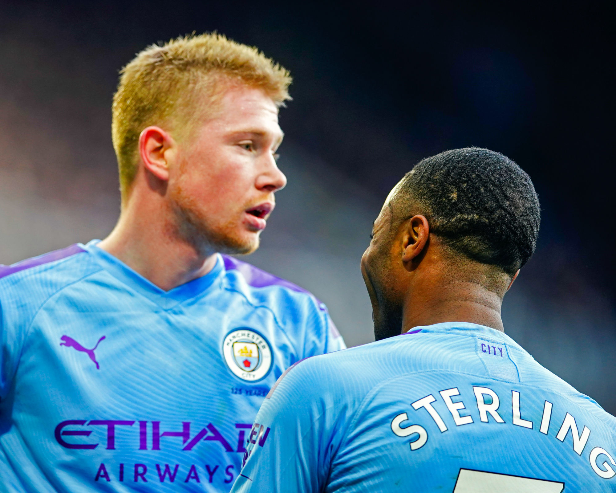 Photo by Icon Sport - Raheem STERLING - Kevin DE BRUYNE - St. James Park  - Newcastle (Angleterre)
