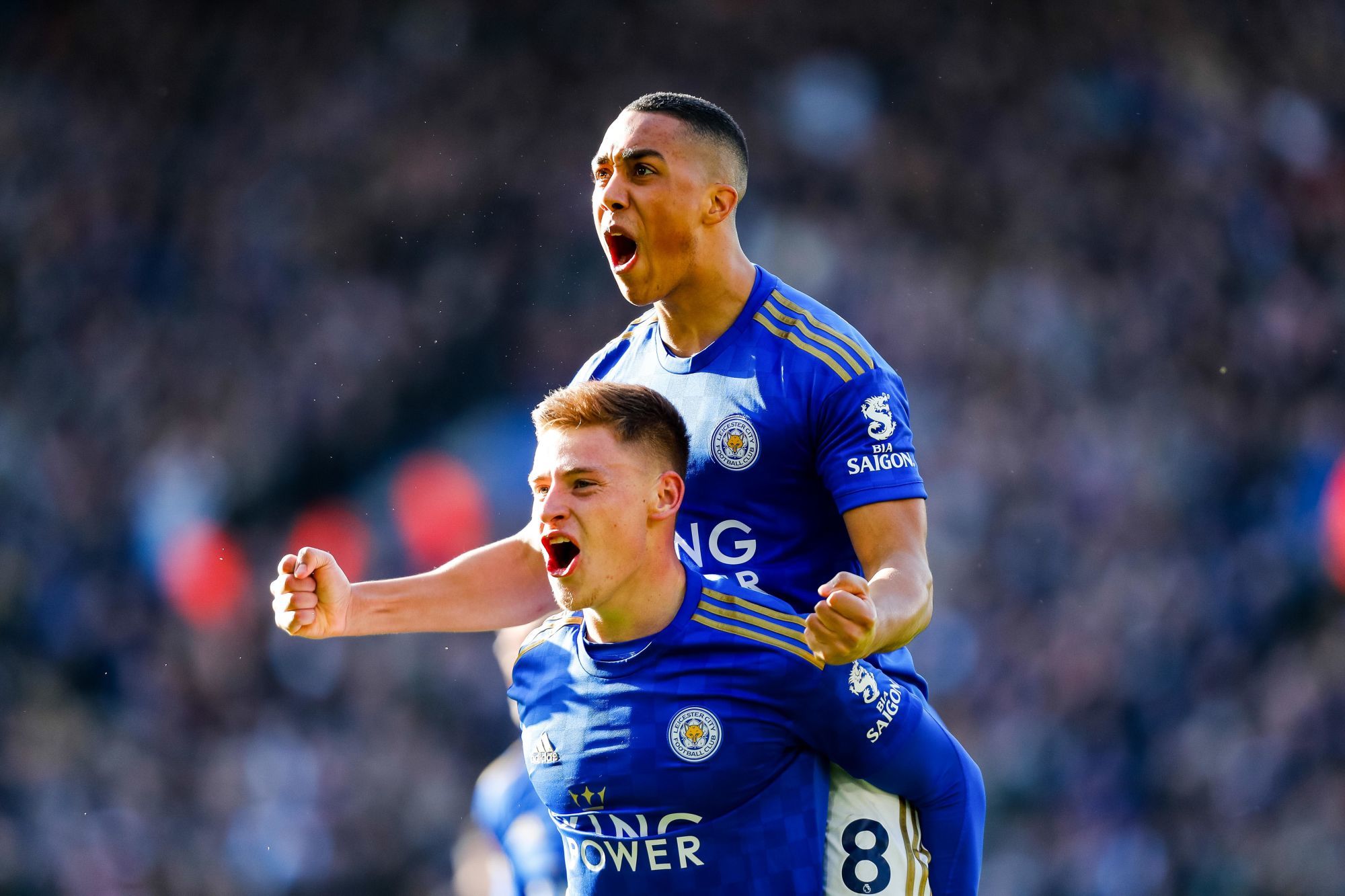 Photo by Icon Sport - Youri TIELEMANS - Harvey BARNES - King Power Stadium  - Leicester (Angleterre)