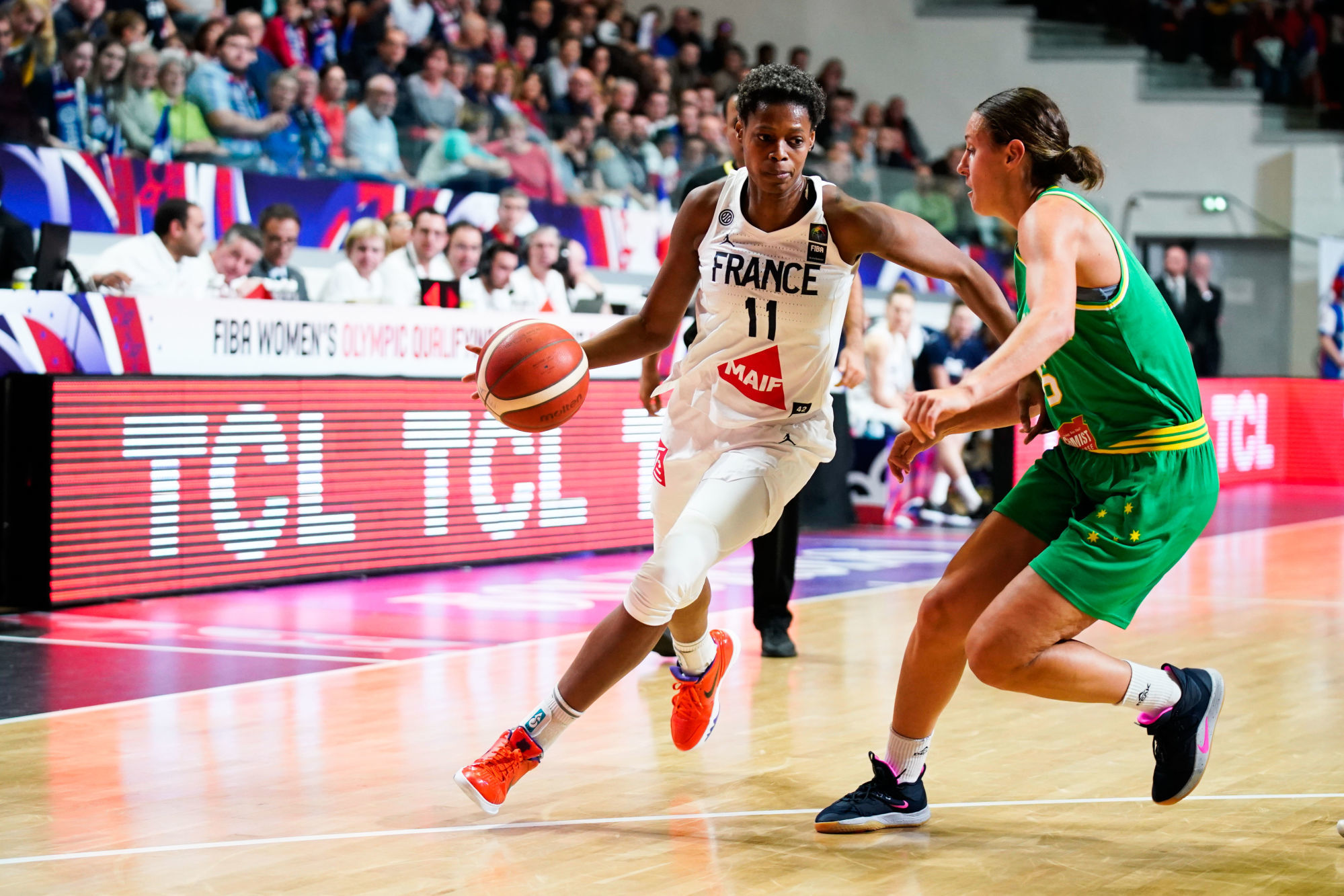 Valeriane VUKOSALJEVI of France during the Olympic Games Women Qualifications match between France and Australia on February 6, 2020 in Bourges, France. (Photo by Herve Bellenger/Icon Sport)