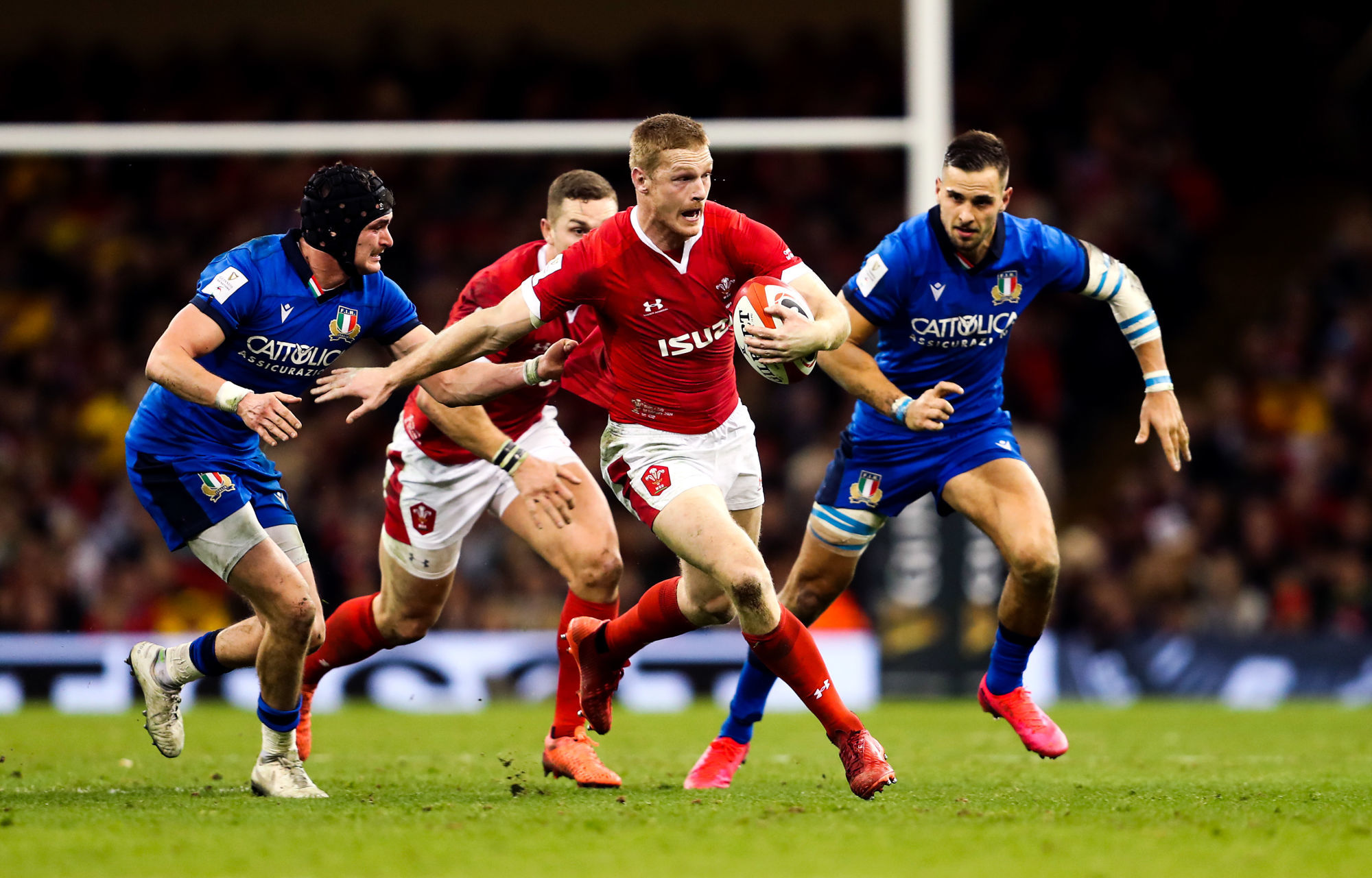 Walesí Johnny McNicholl in action during the Guinness Six Nations match at the Principality Stadium, Cardiff. 

Photo by Icon Sport - Millennium Stadium - Cardiff (Pays de Galles)