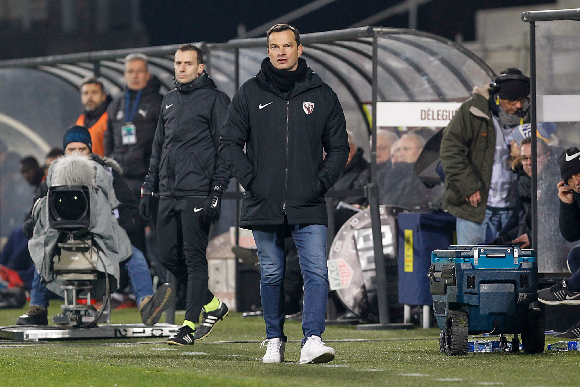 Vincent Hognon coach of Metz during the Ligue 1 match between FC Metz and Girondins Bordeaux at Stade Saint-Symphorien on February 8, 2020 in Metz, France. (Photo by Fred Marvaux/Icon Sport) - Vincent HOGNON - Stade Saint-Symphorien - Metz (France)