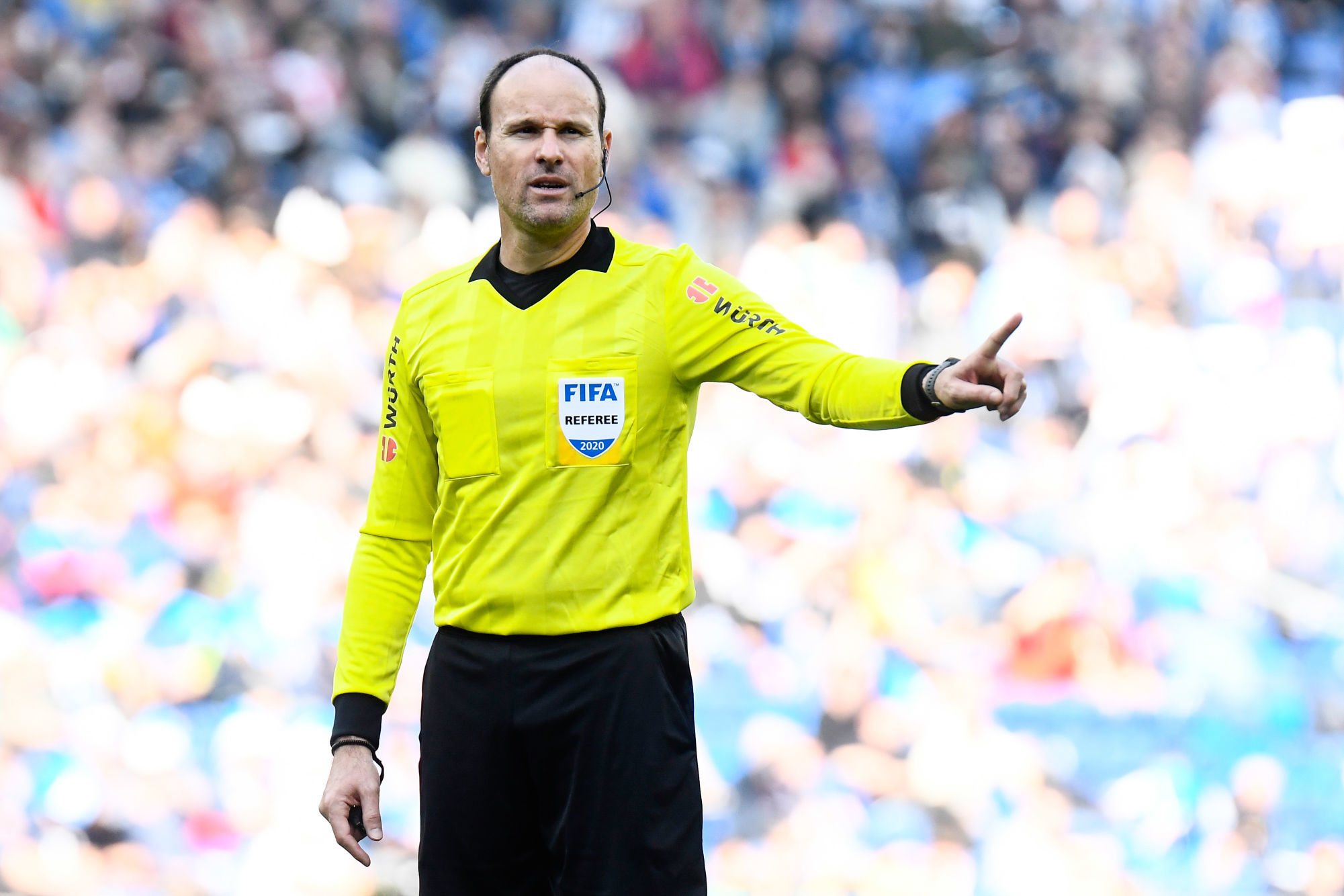 The international referee Mateu Lahoz during the Liga match between Espanyol and RCD Mallorca on February 9, 2020 in Barcelona, Spain. (Photo by Pressinphoto/Icon Sport) - Antonio MATEU LAHOZ - Barcelone (Espagne)