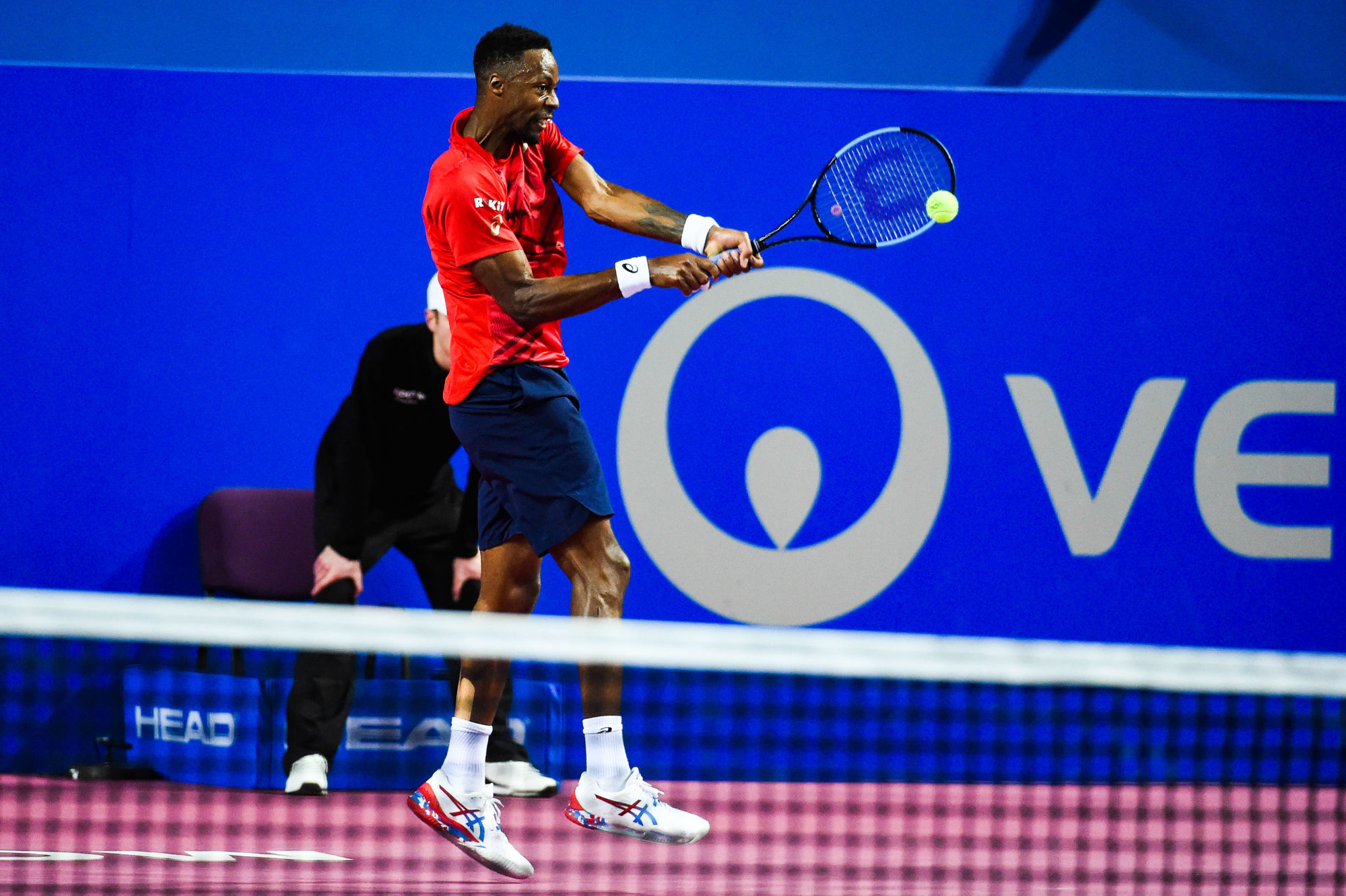 Gael MONFILS of France  during the Open Sud de France on February 6, 2020 in Montpellier, France. (Photo by Alexandre Dimou/Icon Sport) - Montpellier (France)
