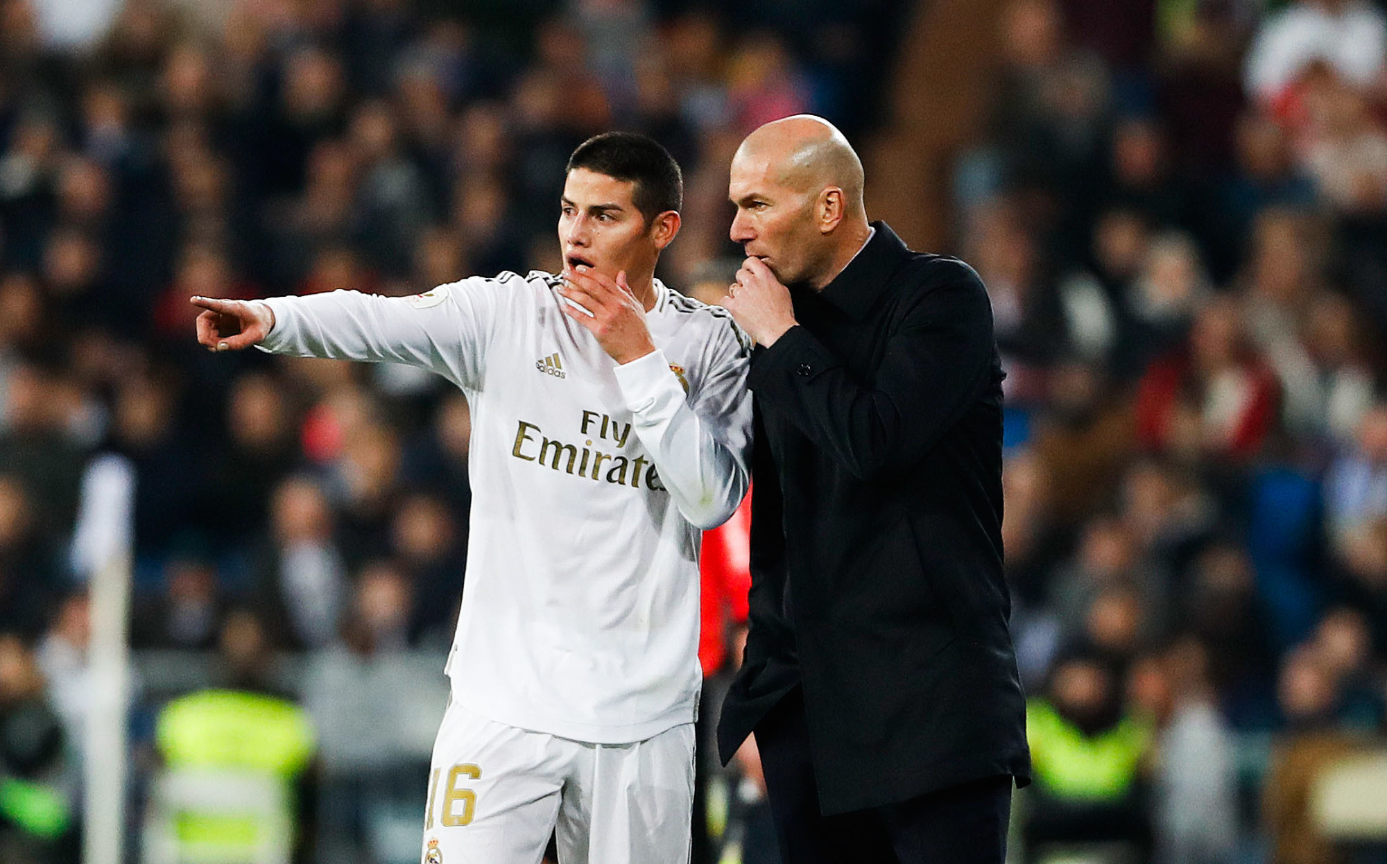 James Rodriguez - Zinedine Zidane - Real Madrid (Icon Sport)