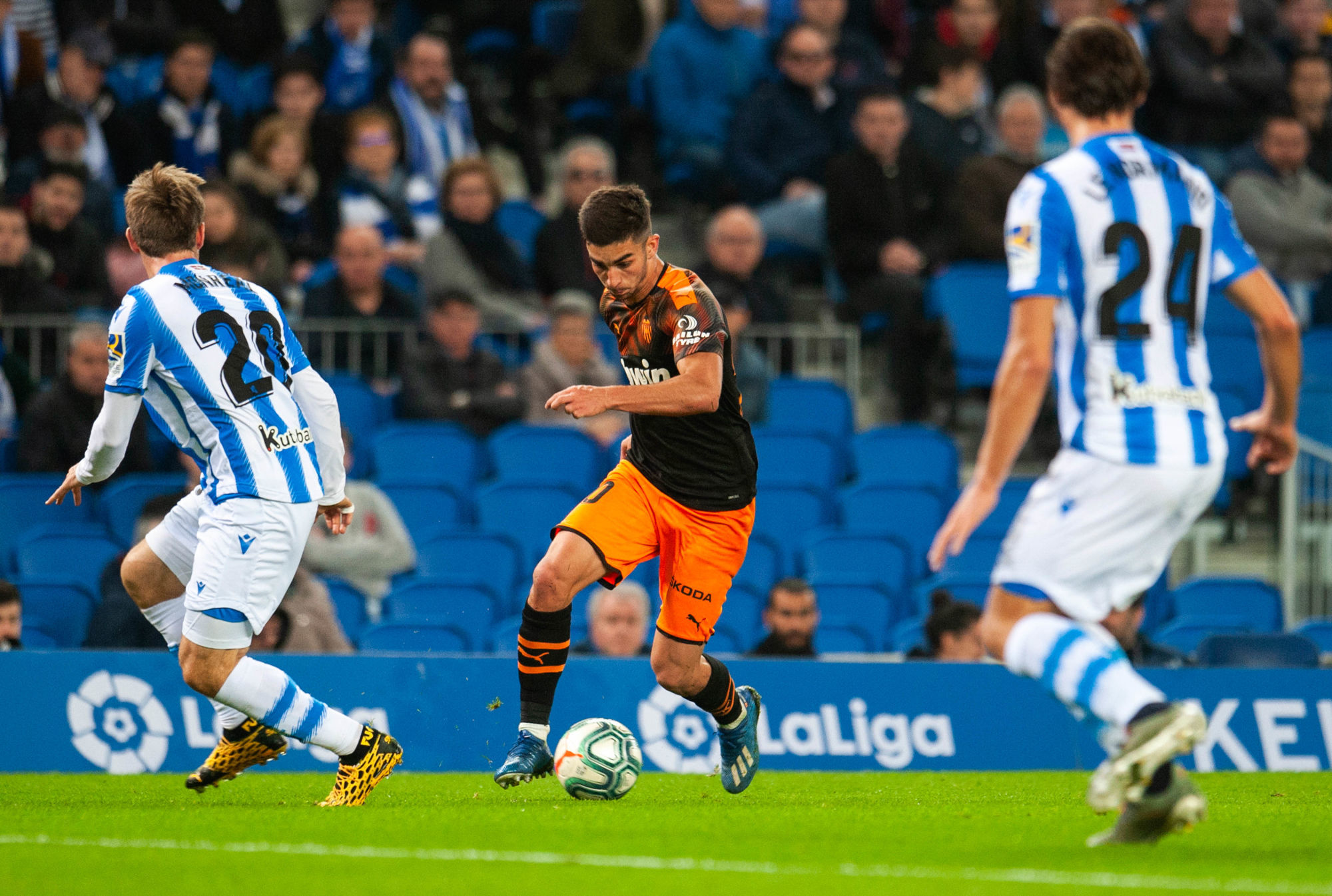 Photo by Icon Sport - Nacho MONREAL - Ferran TORRES - Stade Anoeta - Saint Sebastien (Espagne)