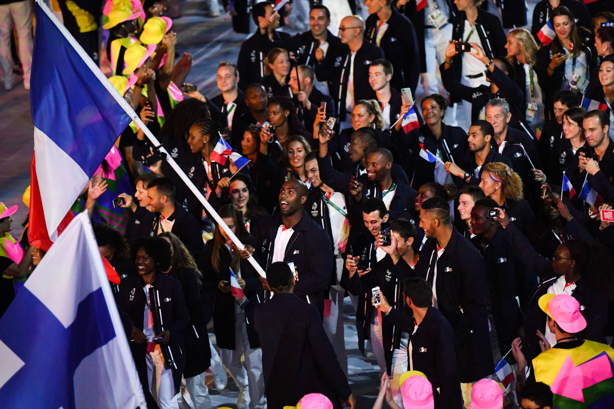 Teddy Riner - Ceremonie d'ouverture 2016  (Photo by Nolwenn Le Gouic/Icon Sport )