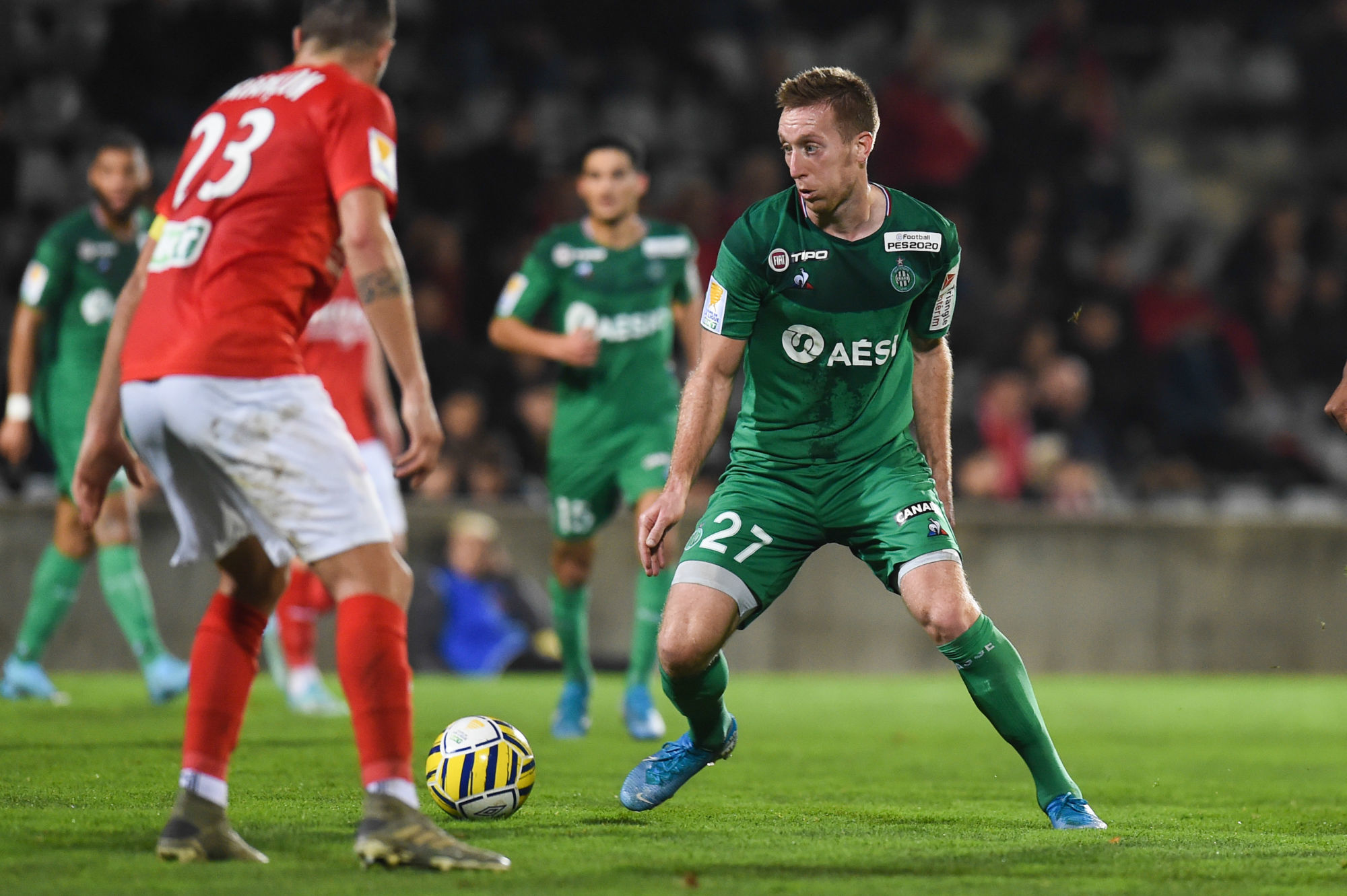 Robert BERIC of Saint-Etienne  during the League Cup match between Nimes and Saint Etienne on December 18, 2019 in Nimes, France. (Photo by Alexandre Dimou/Icon Sport) - Robert BERIC - Stade des Costières - Nimes (France)
