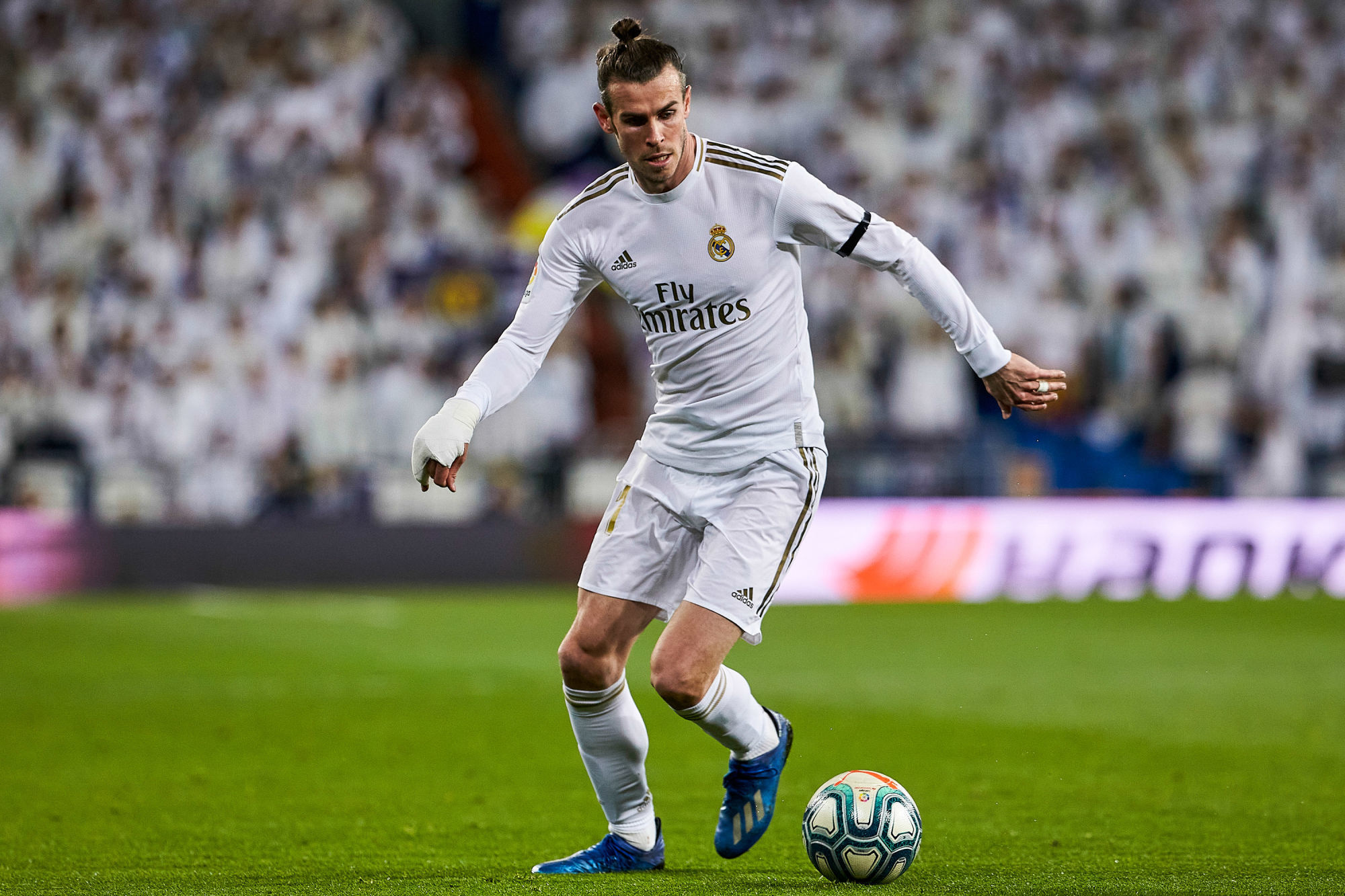 Gareth Bale of Real Madrid during the Liga match between Real Madrid and RC Celta at Santiago Bernabeu Stadium on February 16, 2020 in Madrid, Spain. (Photo by Pressinphoto/Icon Sport) - Gareth BALE - Stade Santiago-Bernabeu - Madrid (Espagne)