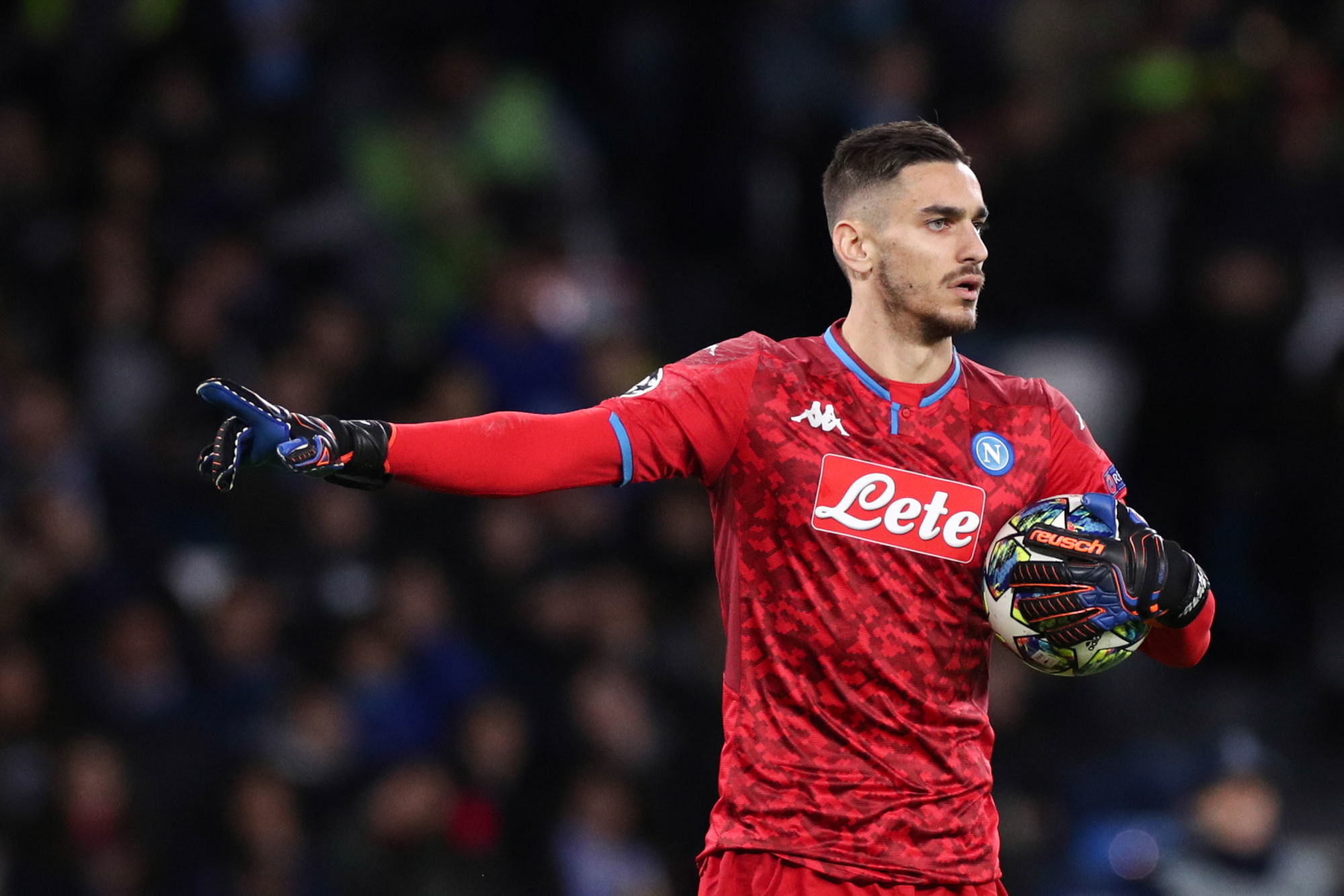 Alex Meret of Napoli
Napoli 10-12-2019 Stadio San Paolo 
Football Champions League 2019/2020 Group E
SSC Napoli - KRC Genk
Photo Cesare Purini / Insidefoto/Sipa USA 

Photo by Icon Sport - Alex MERET - Stade San Paolo - Naples (Italie)