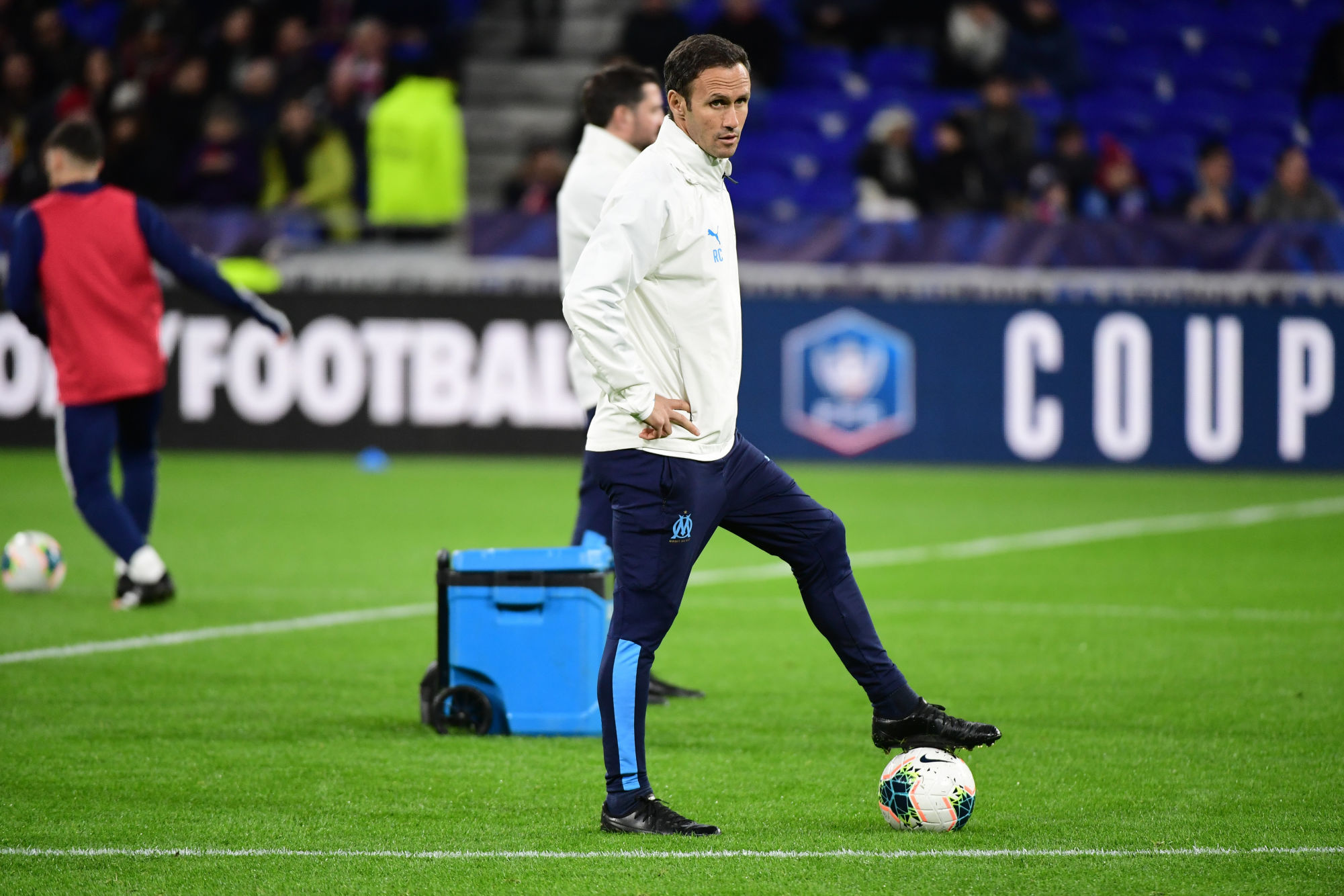 Marseille assistant coach Ricardo CARVALHO during the French Cup quarter-final between Lyon and Marseille at Groupama Stadium on February 12, 2020 in Lyon, France. (Photo by Dave Winter/Icon Sport) - Ricardo CARVALHO - Groupama Stadium - Lyon (France)